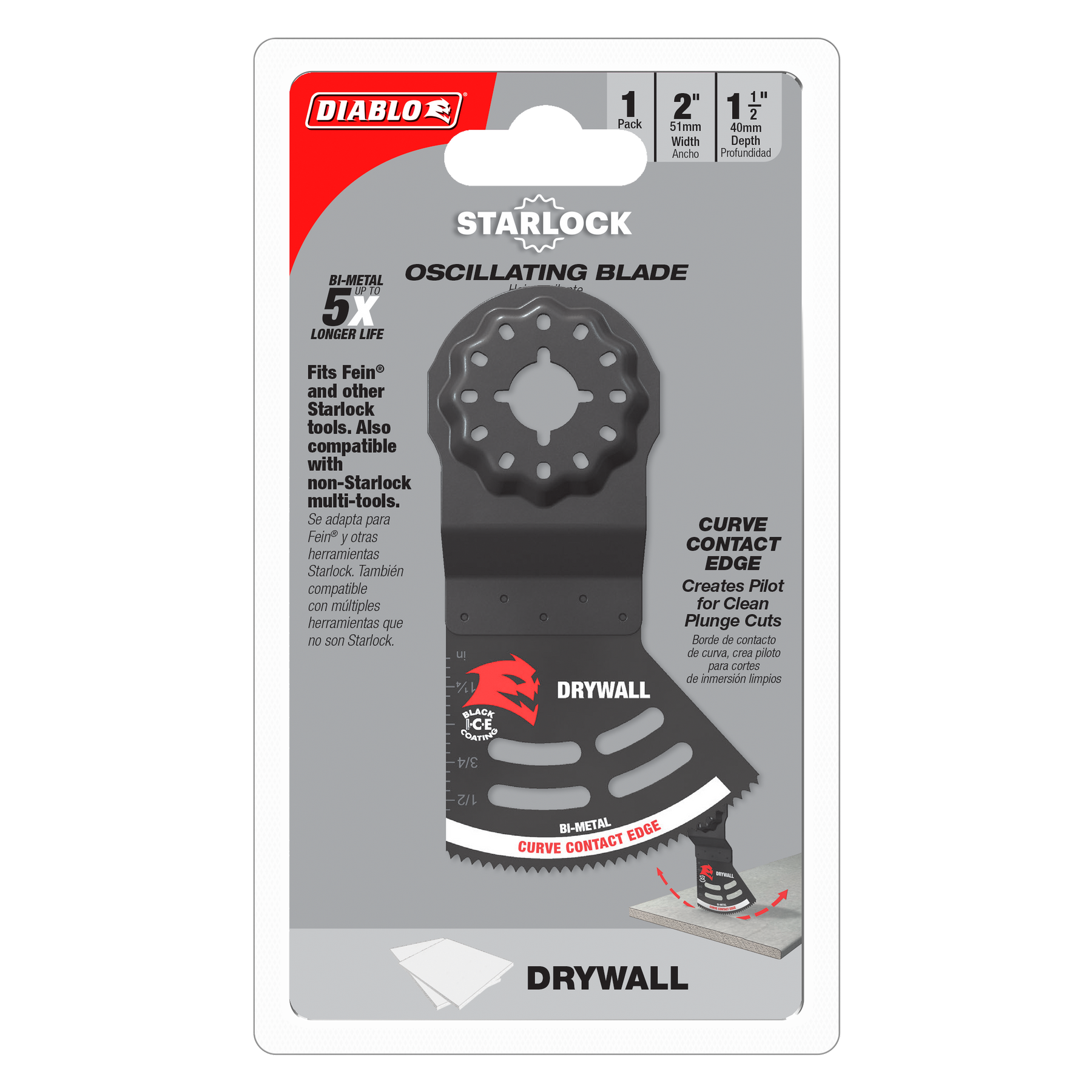 Diablo Bi-Metal Oscillating Blade for Drywall