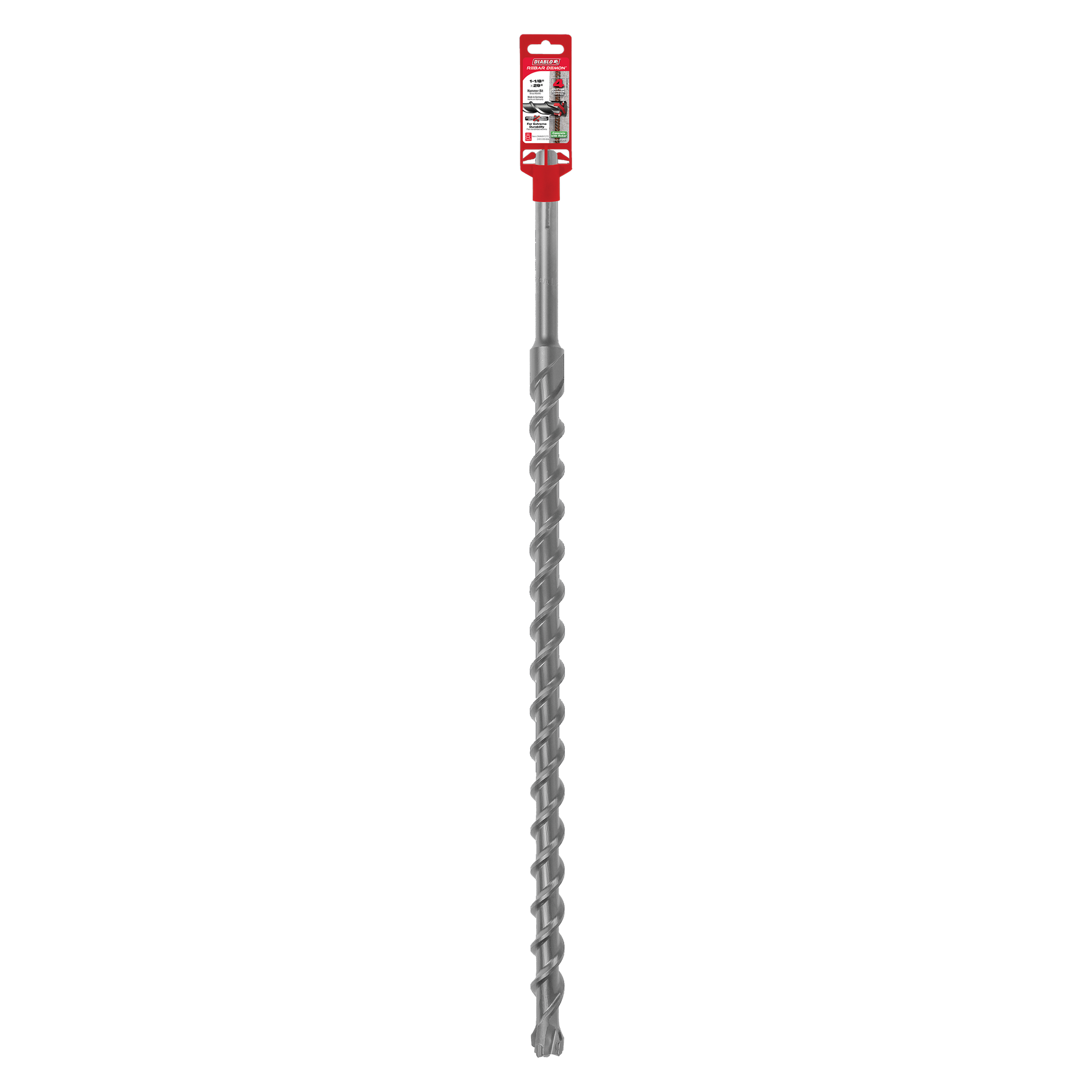 Diablo Rebar Demon™ SDS-Max 4-Cutter Full Carbide Head Hammer Drill Bit