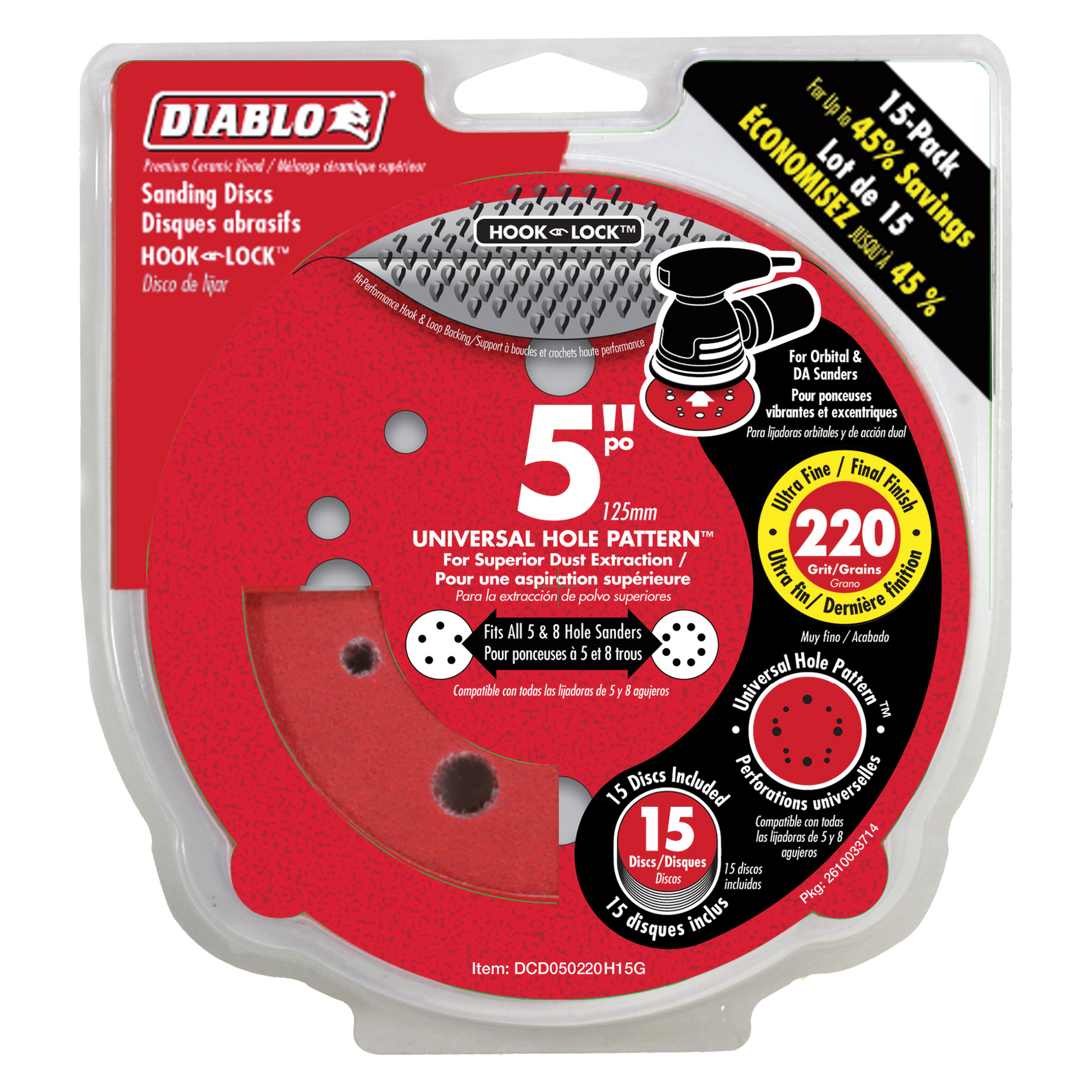 Diablo 5 in. ROS Hook & Lock™ Discs