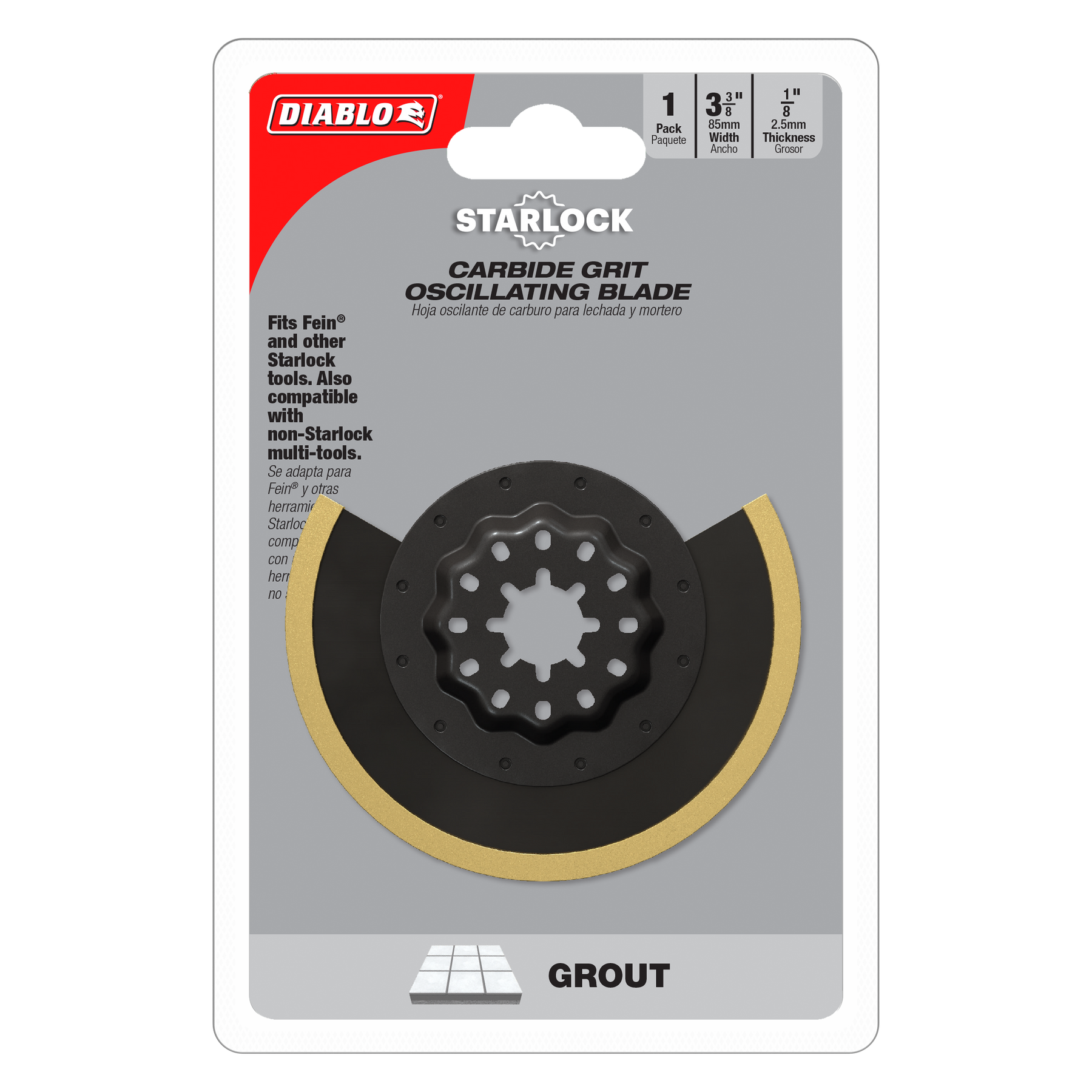 Diablo  Carbide Grit Oscillating Blade for Grout