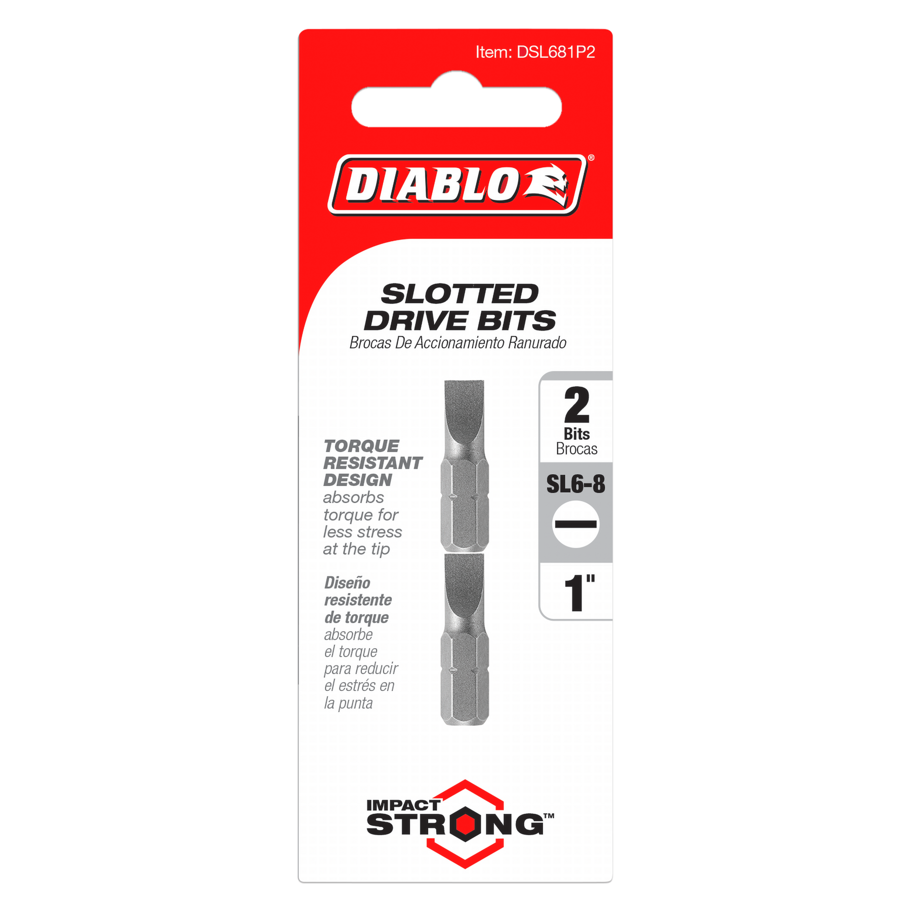 Diablo Slotted Drive Bits