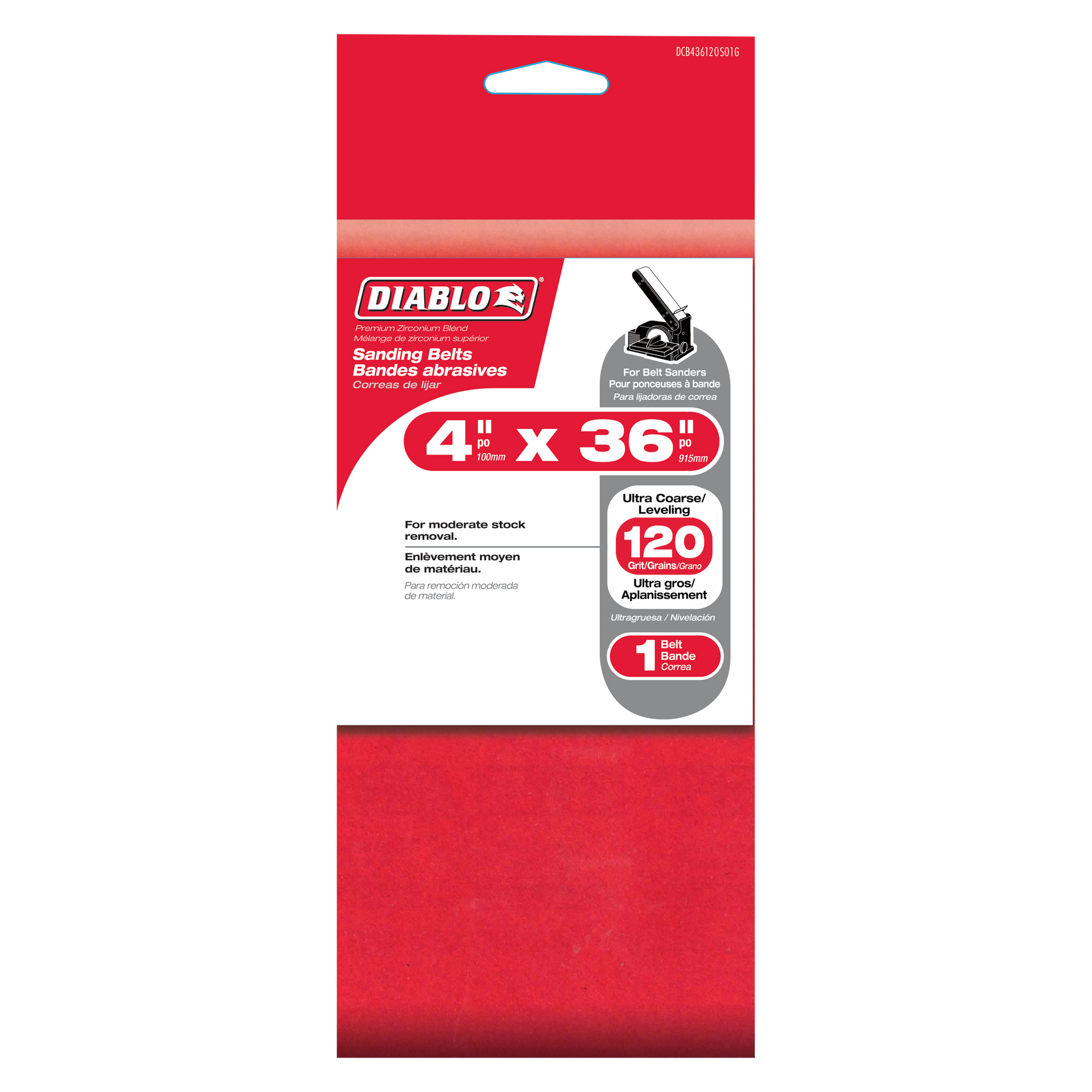 Diablo 4  in. x  36 in. Sanding Belt