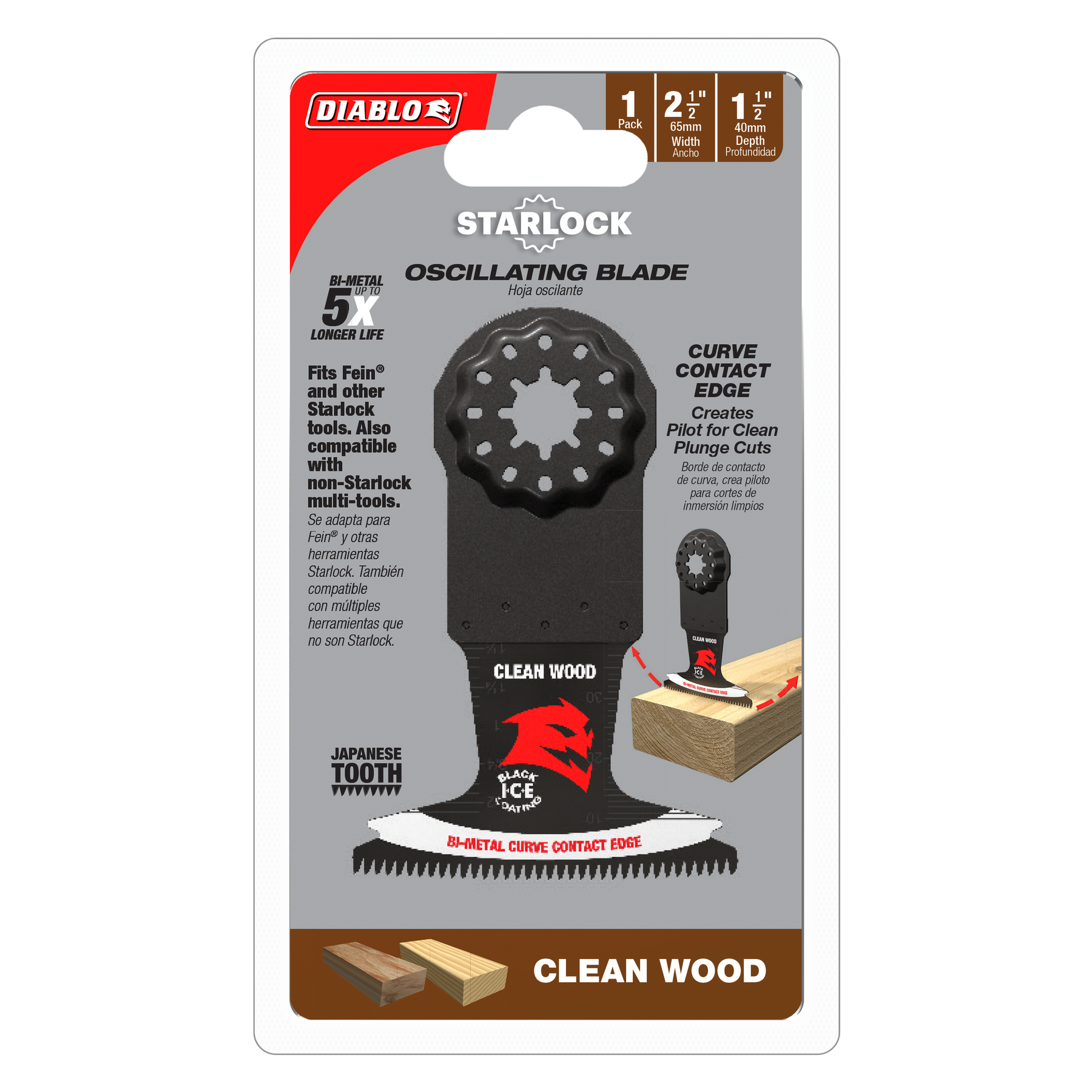 Diablo Bi-Metal Oscillating Blades for Clean Wood