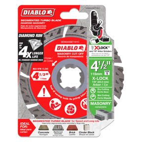 Diablo Diamond Segmented Turbo Masonry Cut-Off with X-LOCK Arbor