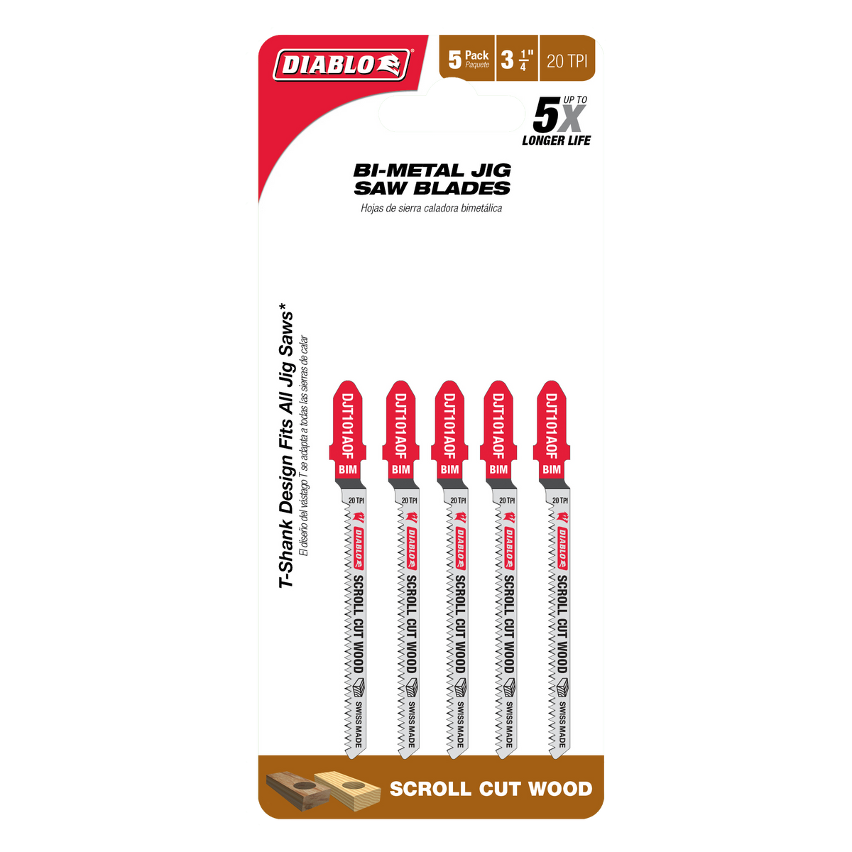 Diablo Bi-Metal T-Shank Jig Saw Blades for Wood