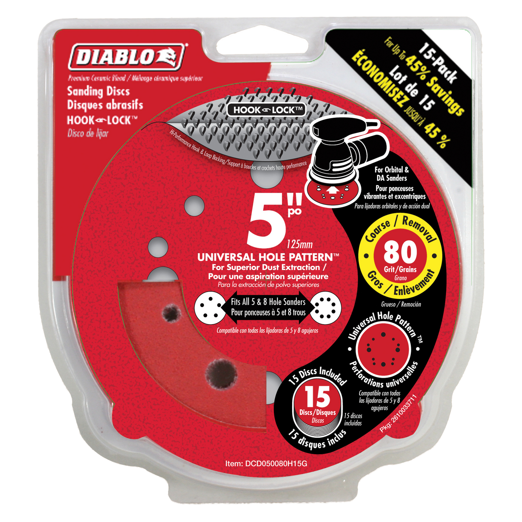 Diablo 5 in. ROS Hook & Lock™ Discs