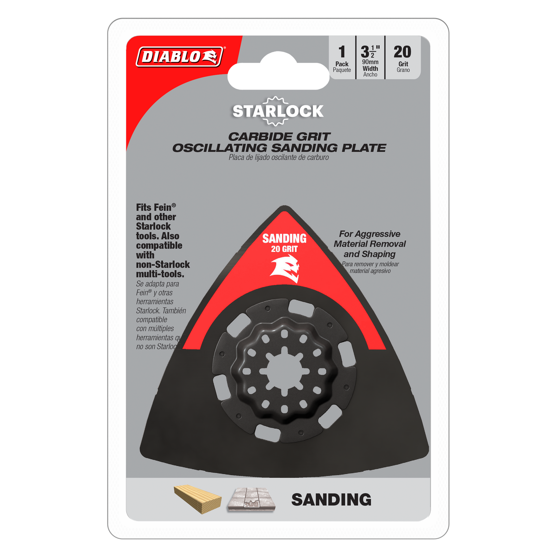 Diablo Starlock Carbide Grit Oscillating Sanding Plate