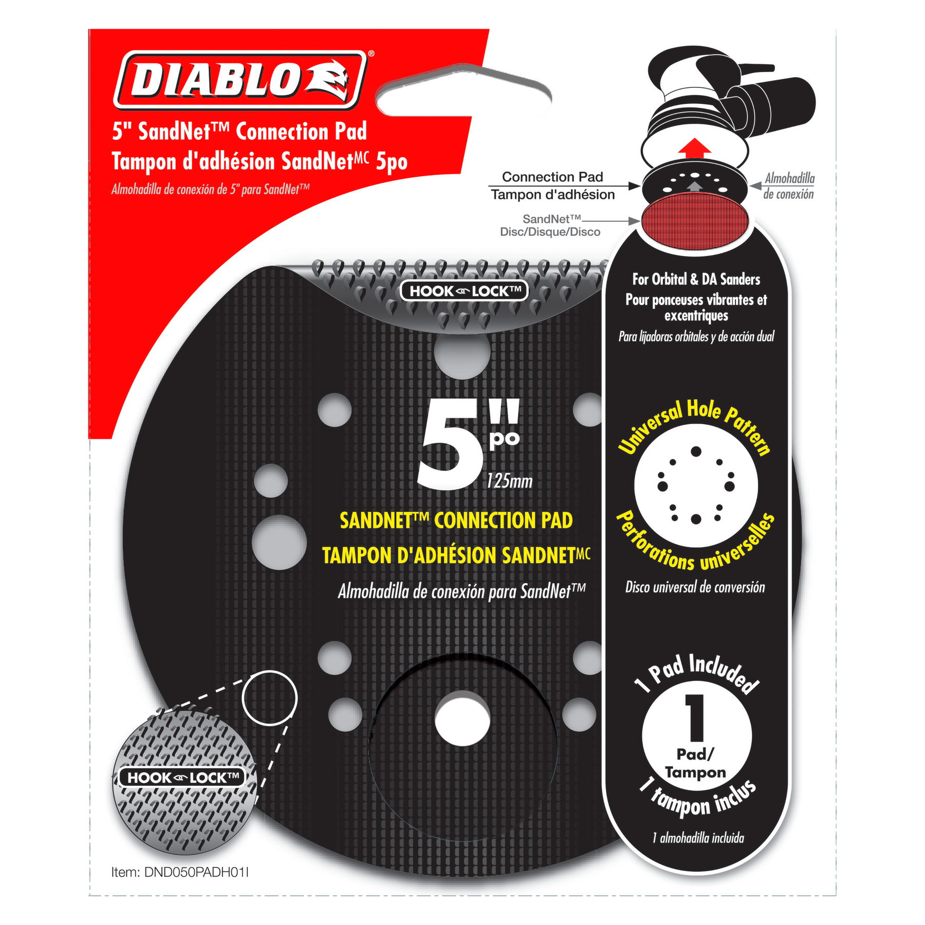 Diablo 5 in. SandNET™ Connection Pad