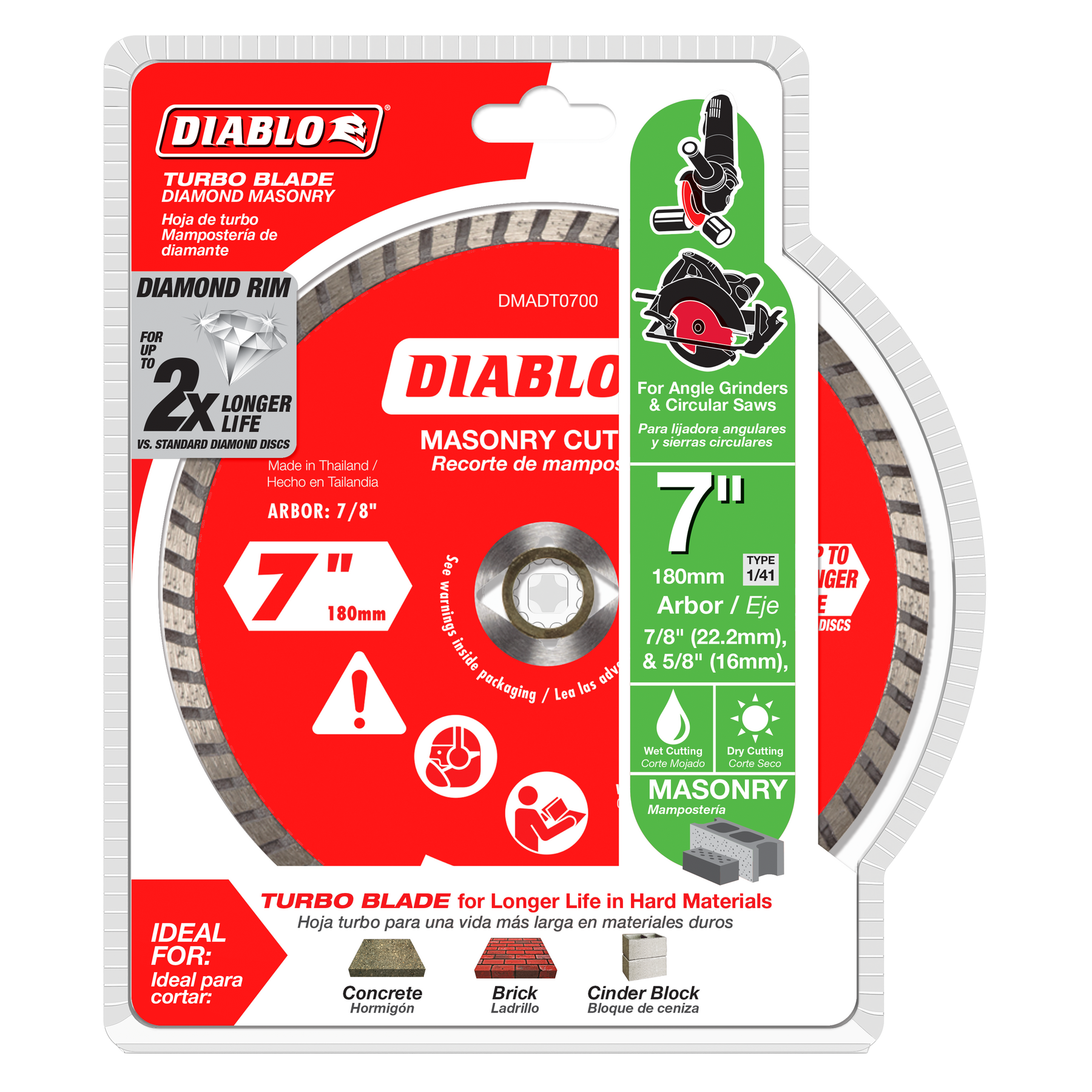 Diablo Diamond Turbo Cut-Off Discs for Masonry