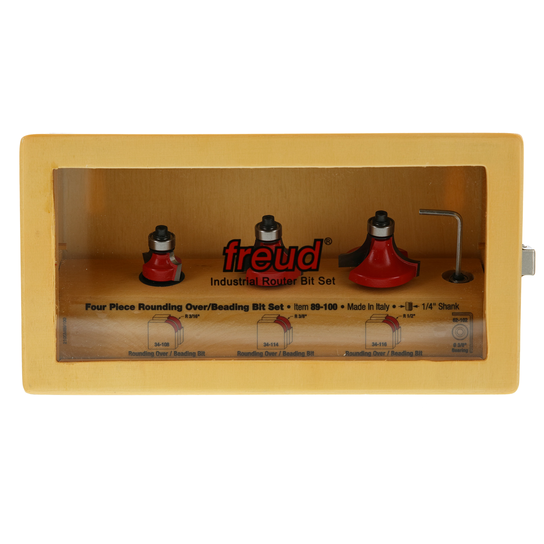 Freud Three Piece Round Over/Beading Sets Router Bits