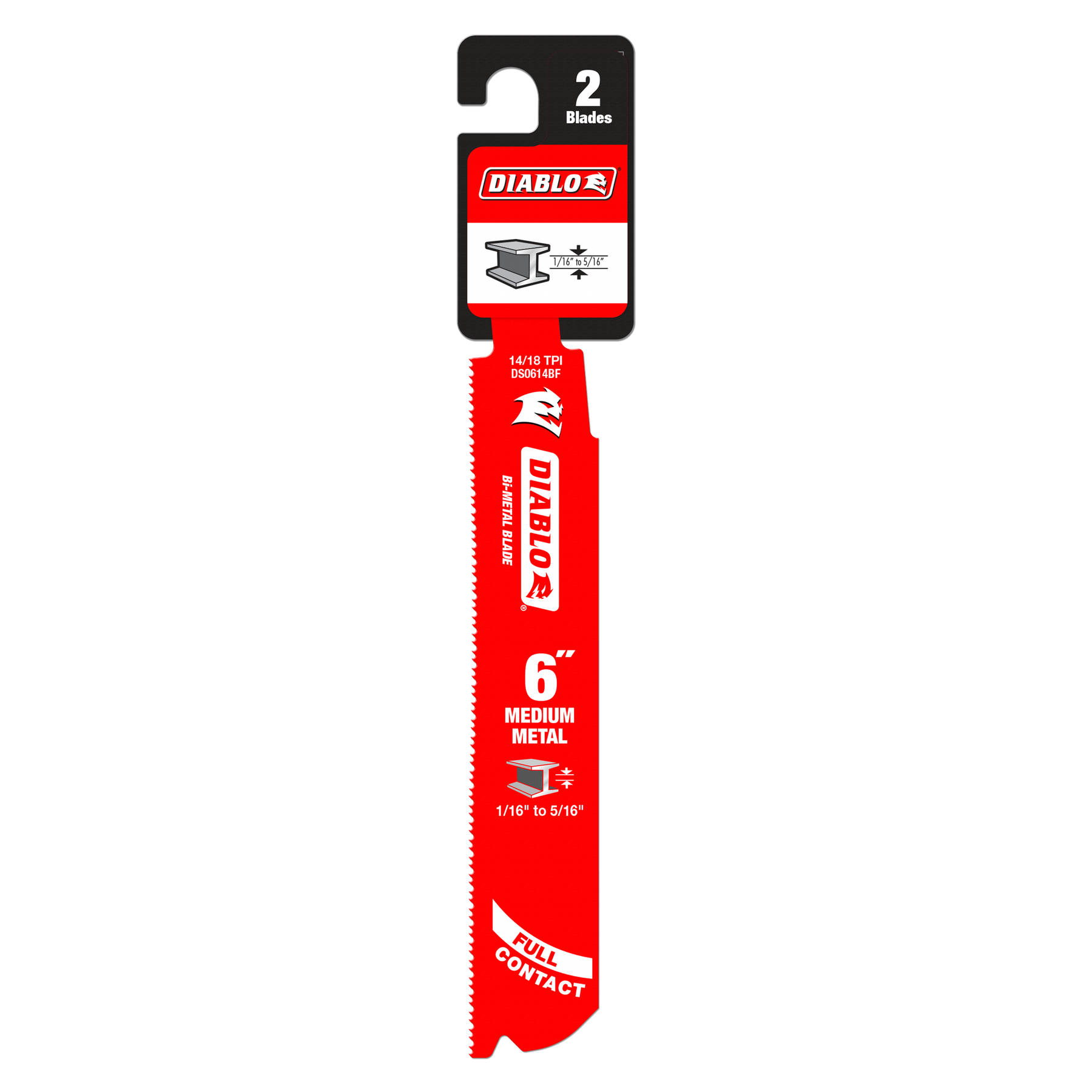 Diablo Bi-Metal Recip Blade for Medium Metal Cutting