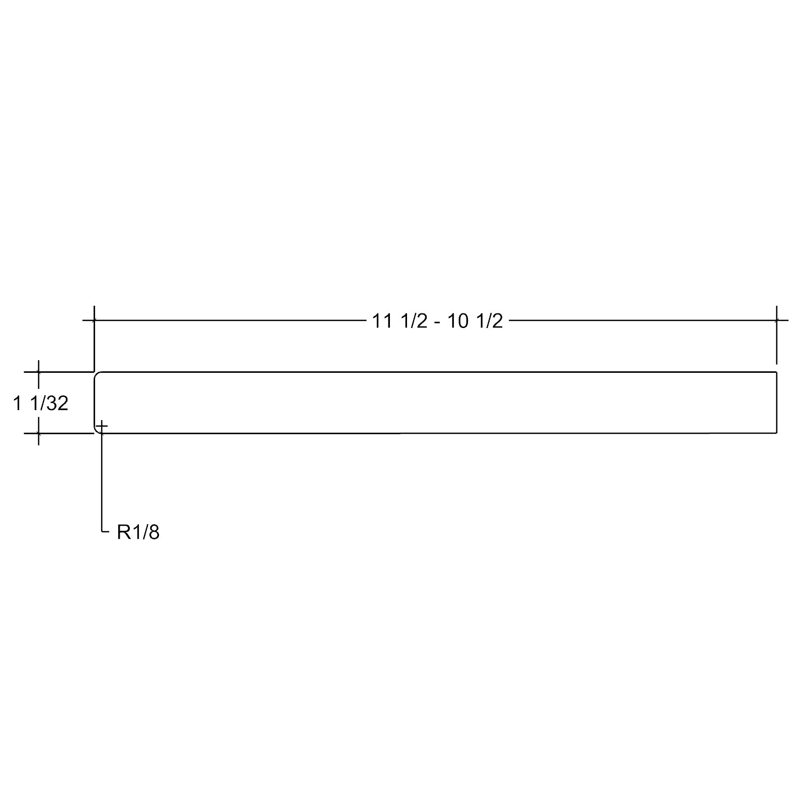 Tread 8070SQ - Squared Edge Tread