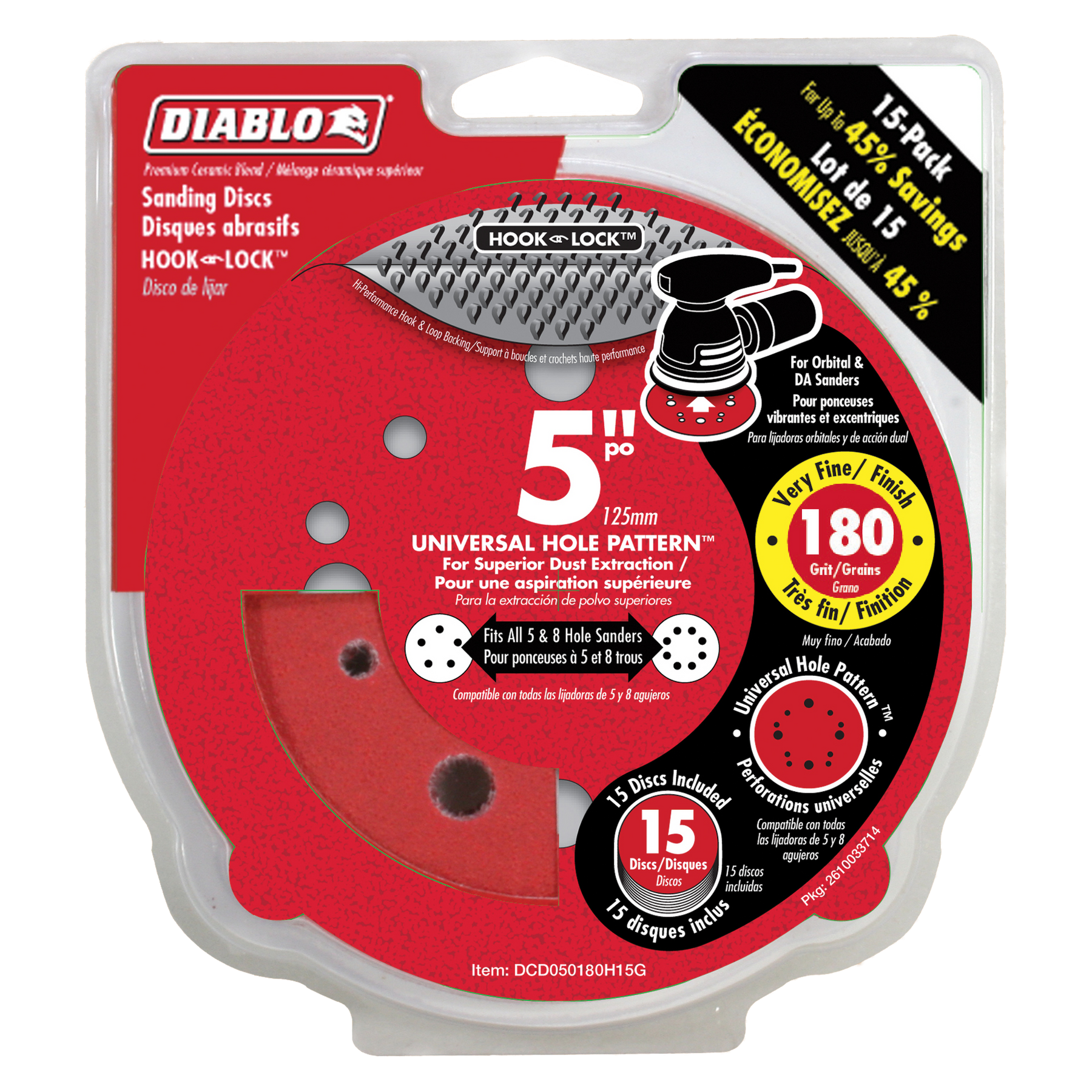 Diablo 5 in. ROS Hook & Lock™ Discs