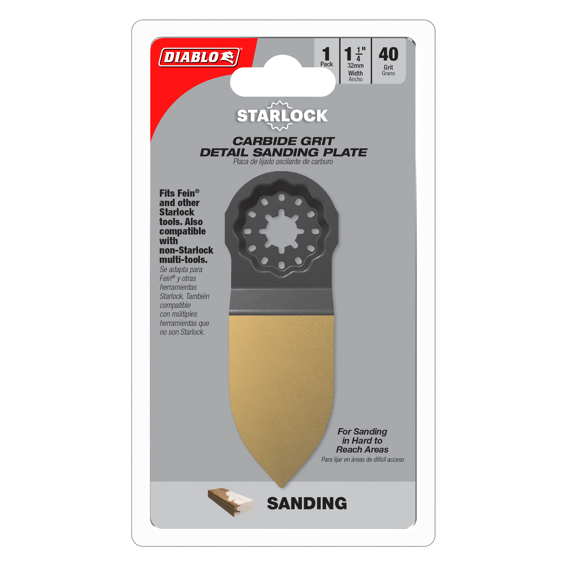 Diablo Starlock Carbide Grit Oscillating Sanding Plate