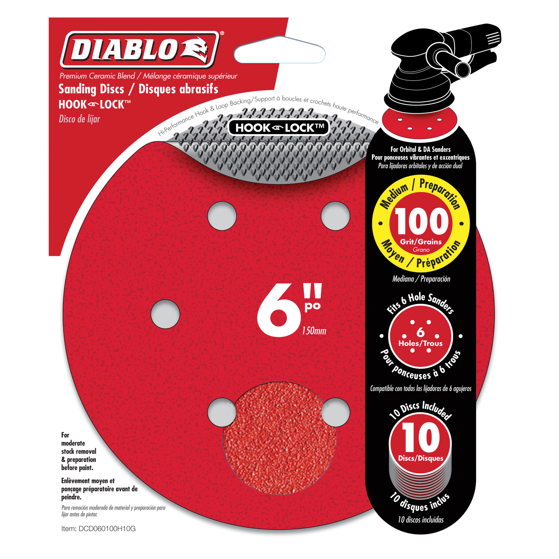 Diablo 6 in. ROS Hook & Lock™ Discs