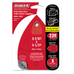 Diablo 4-3/16 in. x 6-3/4 in. MegaMouse Hook & Lock™ Detail Sanding Sheets