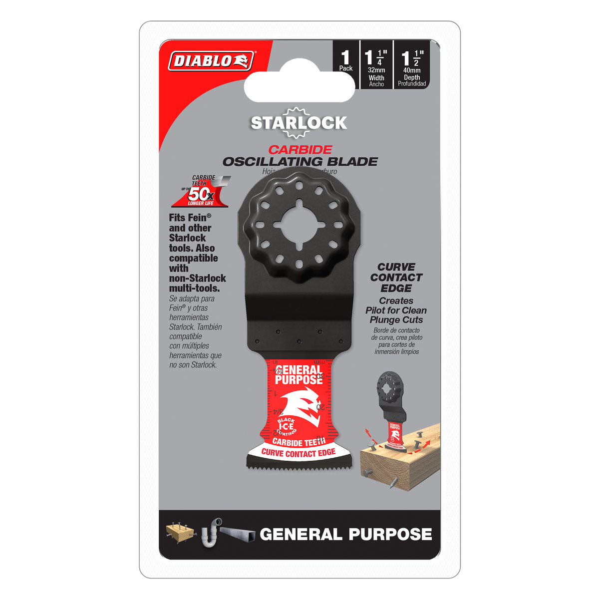 Diablo Carbide Oscillating Blades for General Purpose Cuts