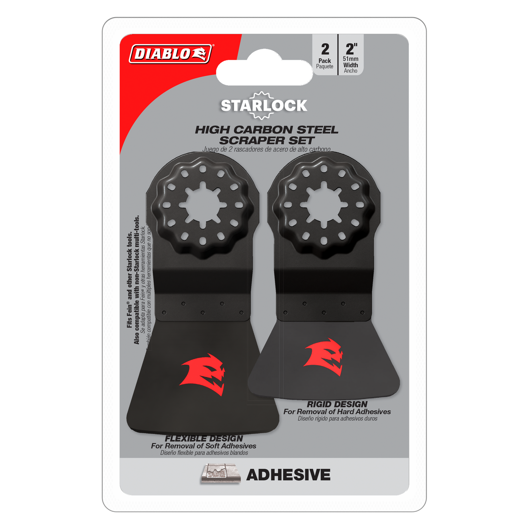 Diablo High Carbon Steel Oscillating Scraper Set for Adhesive Removal