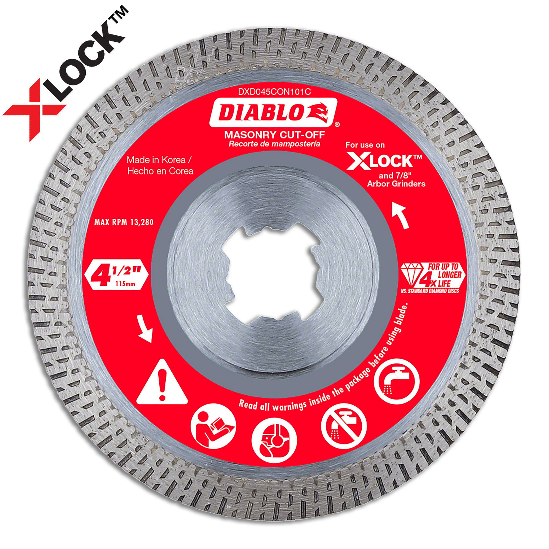 Diablo Diamond Continuous Rim Cut-Off Discs for Masonry