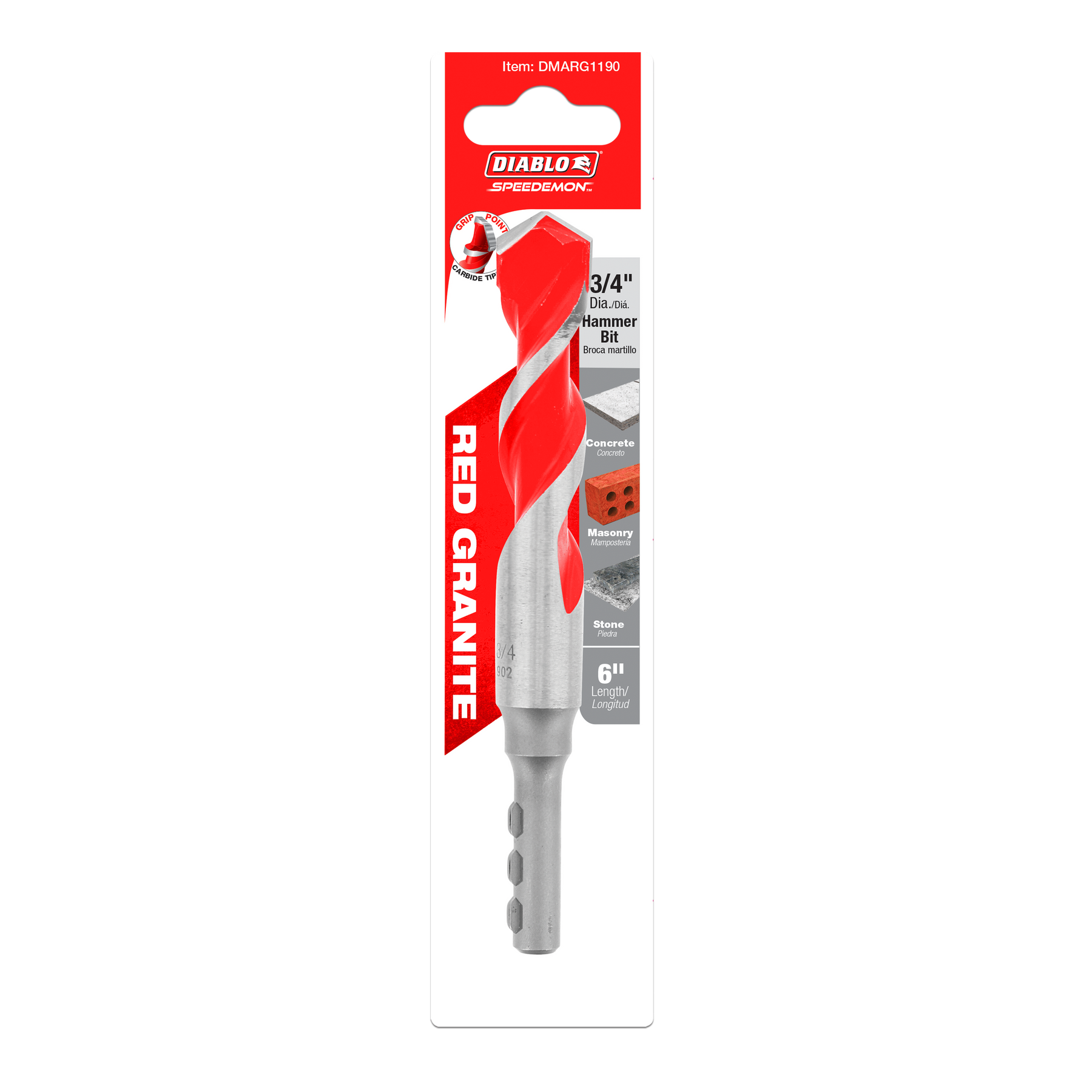 Diablo SPEEDemon™ Red Granite Carbide Tipped Hammer Drill Bit