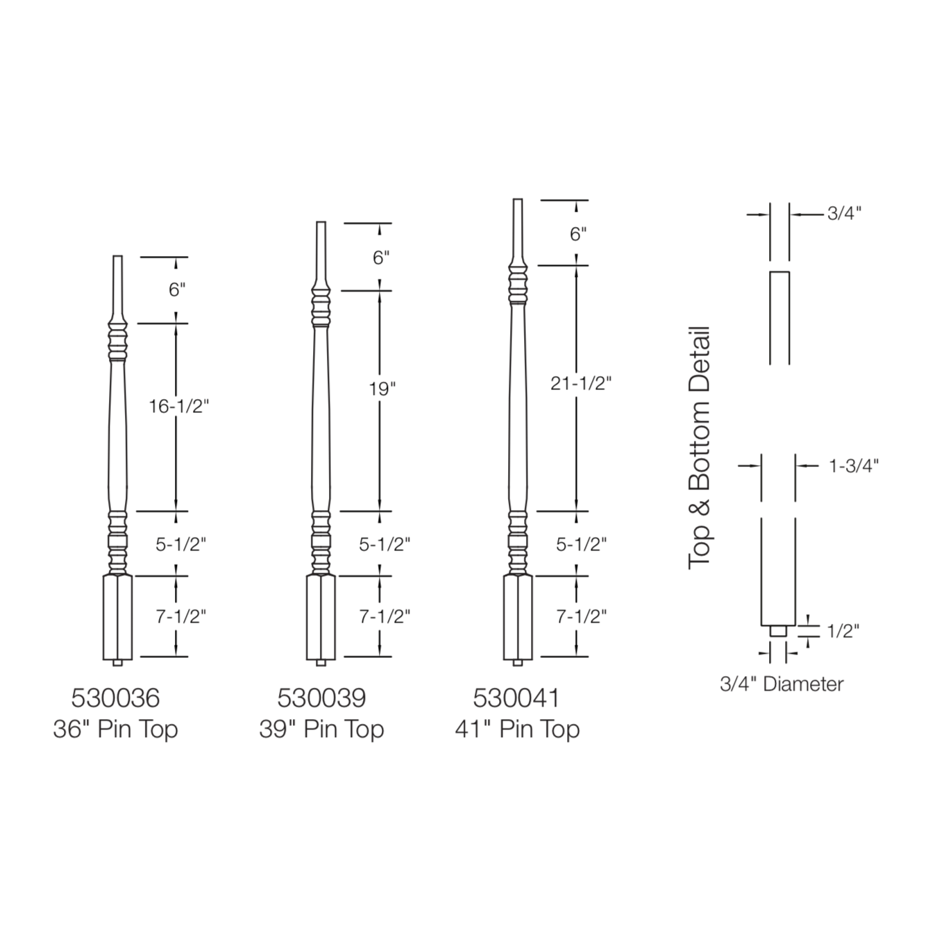 Hampton 5300 Baluster