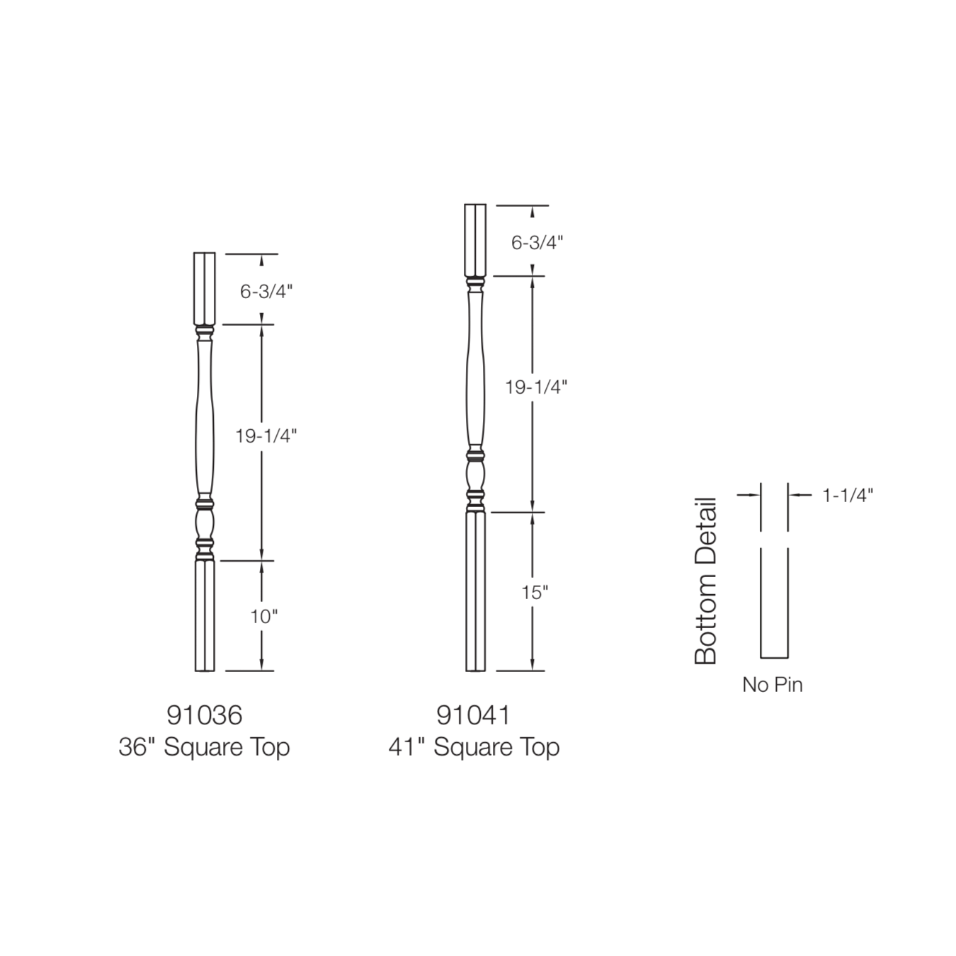 Bordeaux 910 Baluster