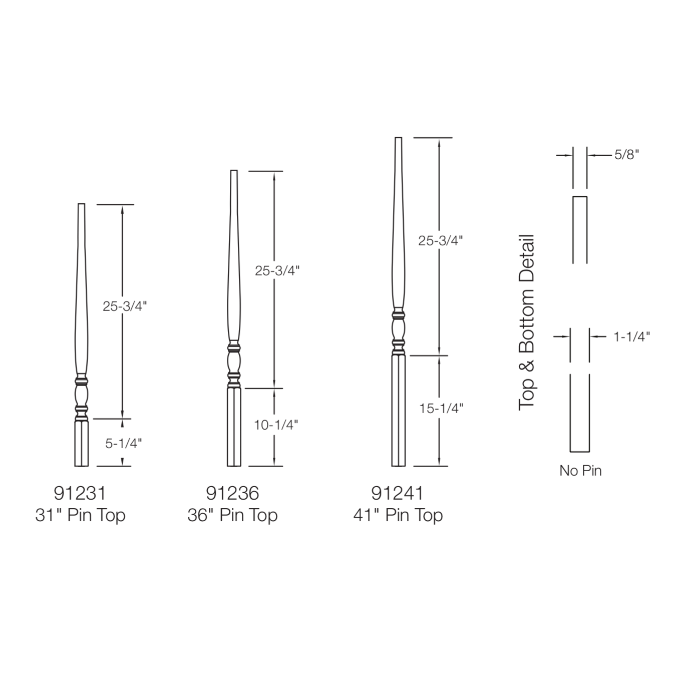 Bordeaux 912 Baluster