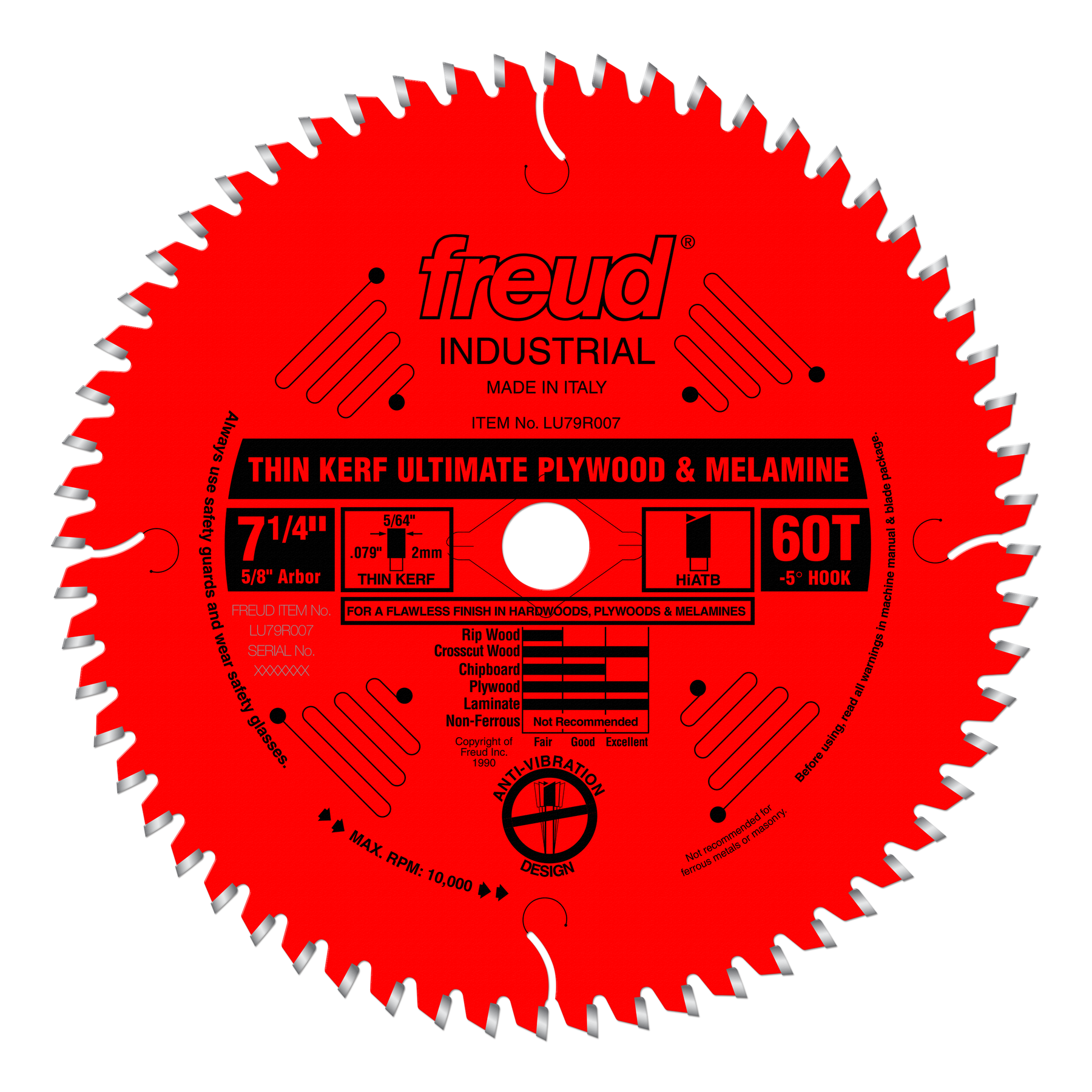 Freud Ultimate Plywood & Melamine (Thin Kerf) Saw Blades