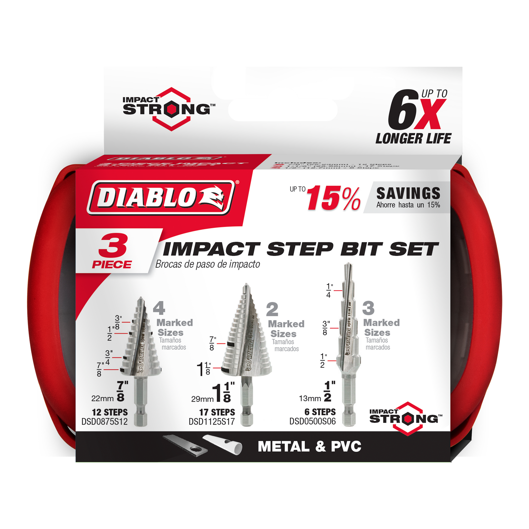 Diablo Impact Step Drill Bit Set