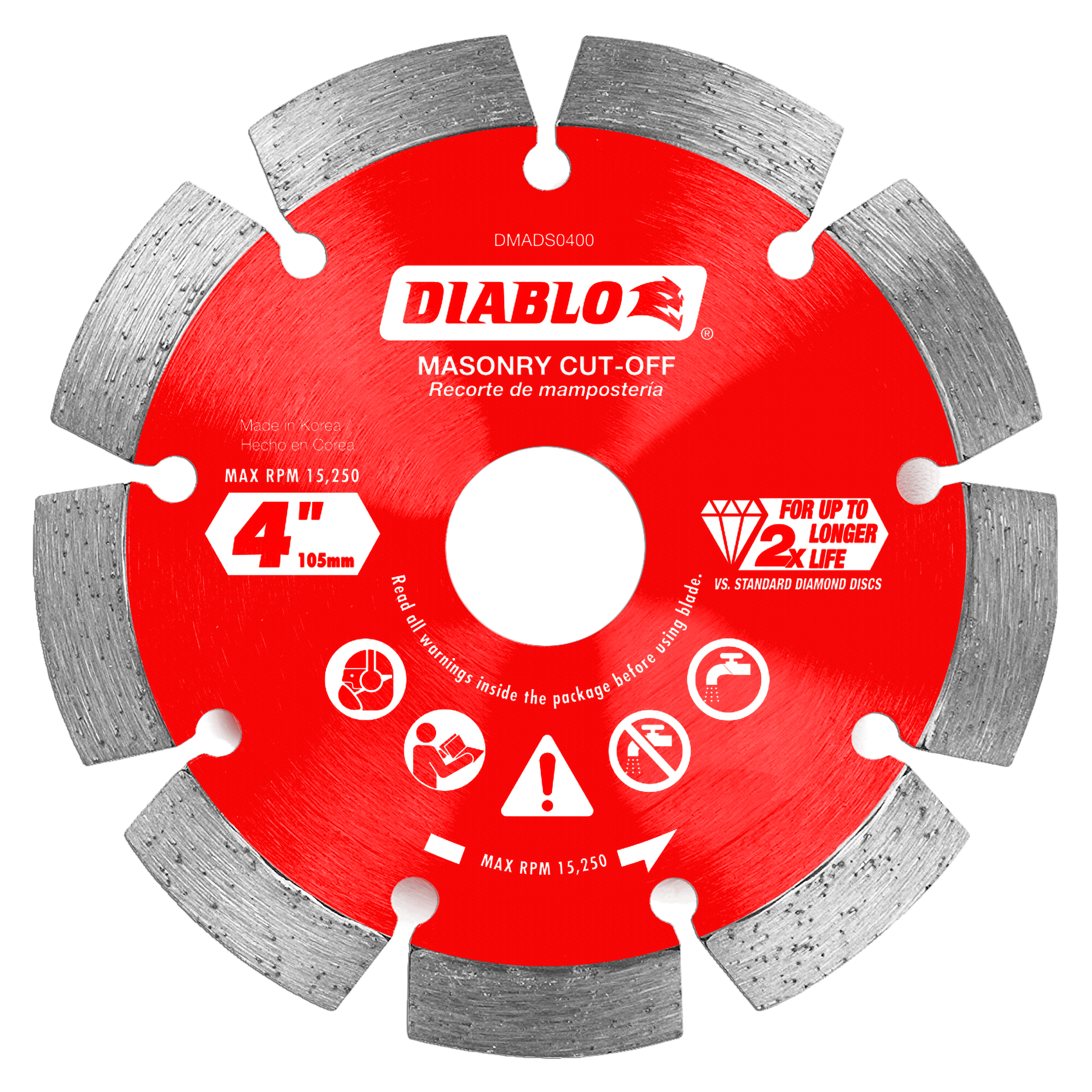 Diablo Diamond Segmented Cut-Off Discs for Masonry - JMP Wood