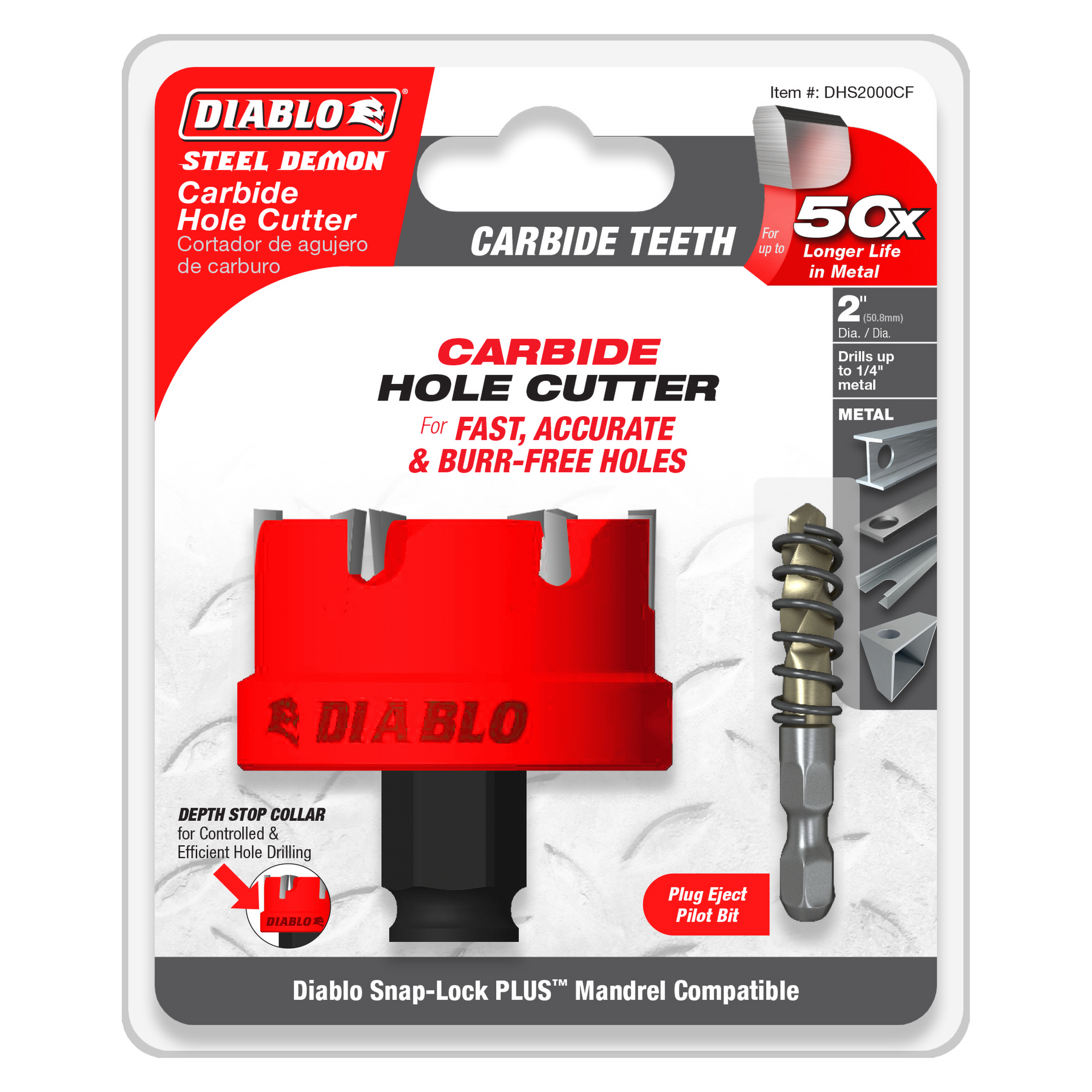 Diablo Steel Demon™ Carbide Teeth Hole Cutter