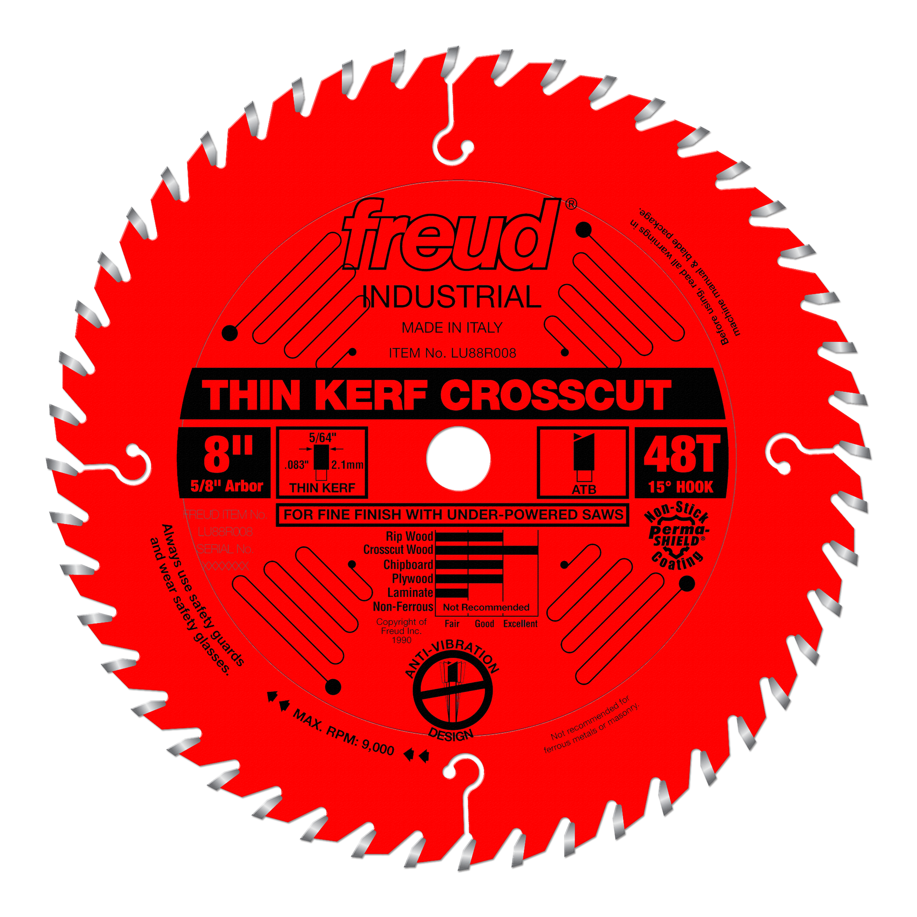 Freud Fine Finish Crosscutting (Thin Kerf) Saw Blades