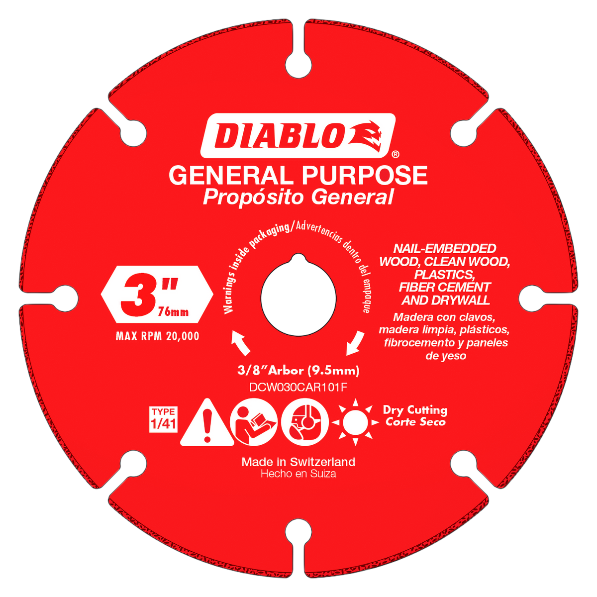 Diablo Carbide Grit Cut-Off Wheel for Multi-Materials