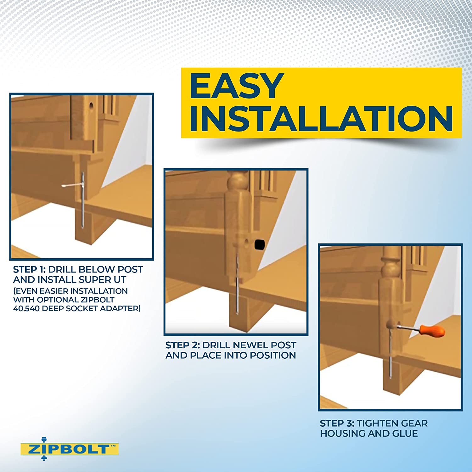 Zipbolt Super UT Post Fastener