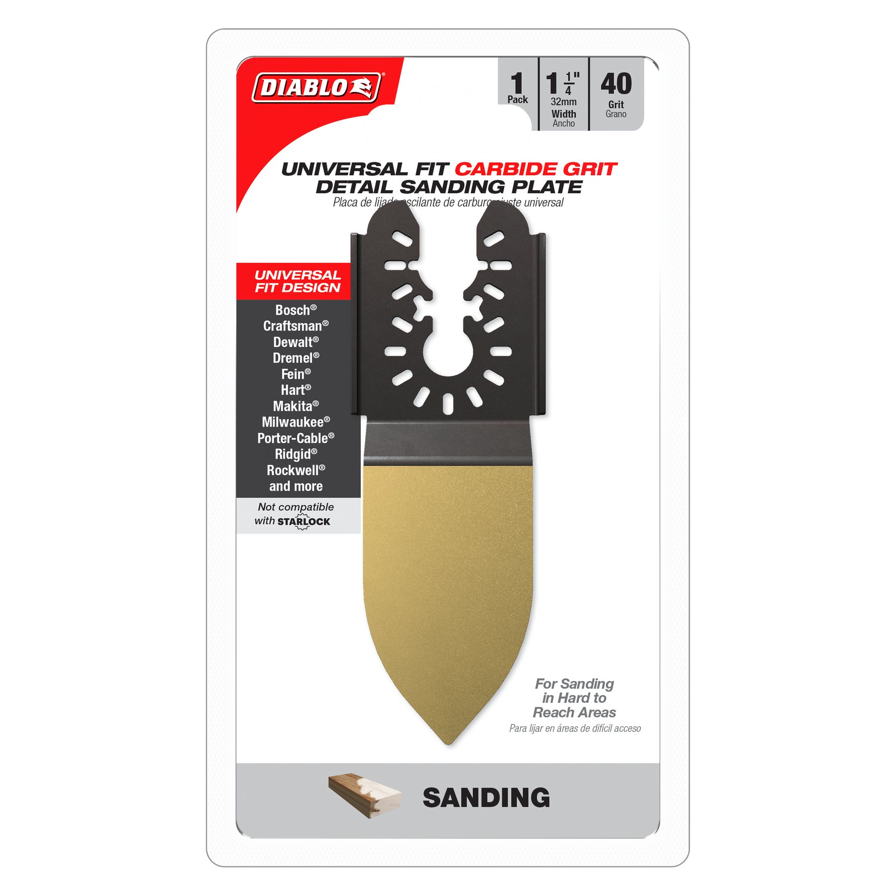 Diablo Starlock Carbide Grit Oscillating Sanding Plate