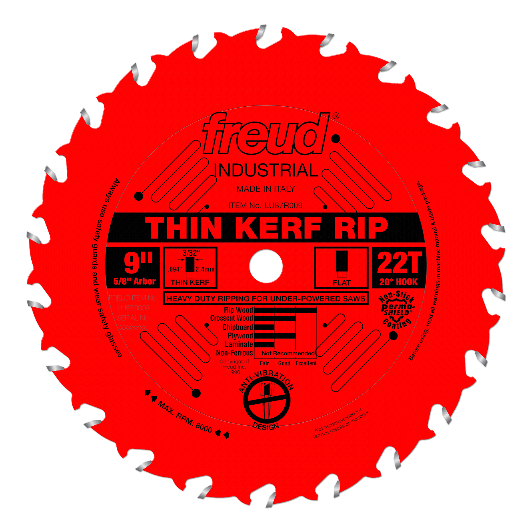 Freud Industrial Ripping (Thin Kerf) Saw Blades