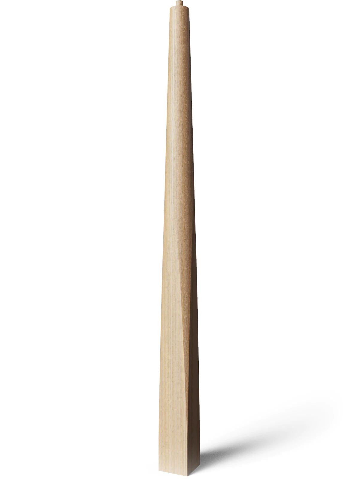 JMP Central Park Staircase Newel Post – 54” Red Oak, Ready-to-Finish, Solid Wood, Made In Brooklyn NY