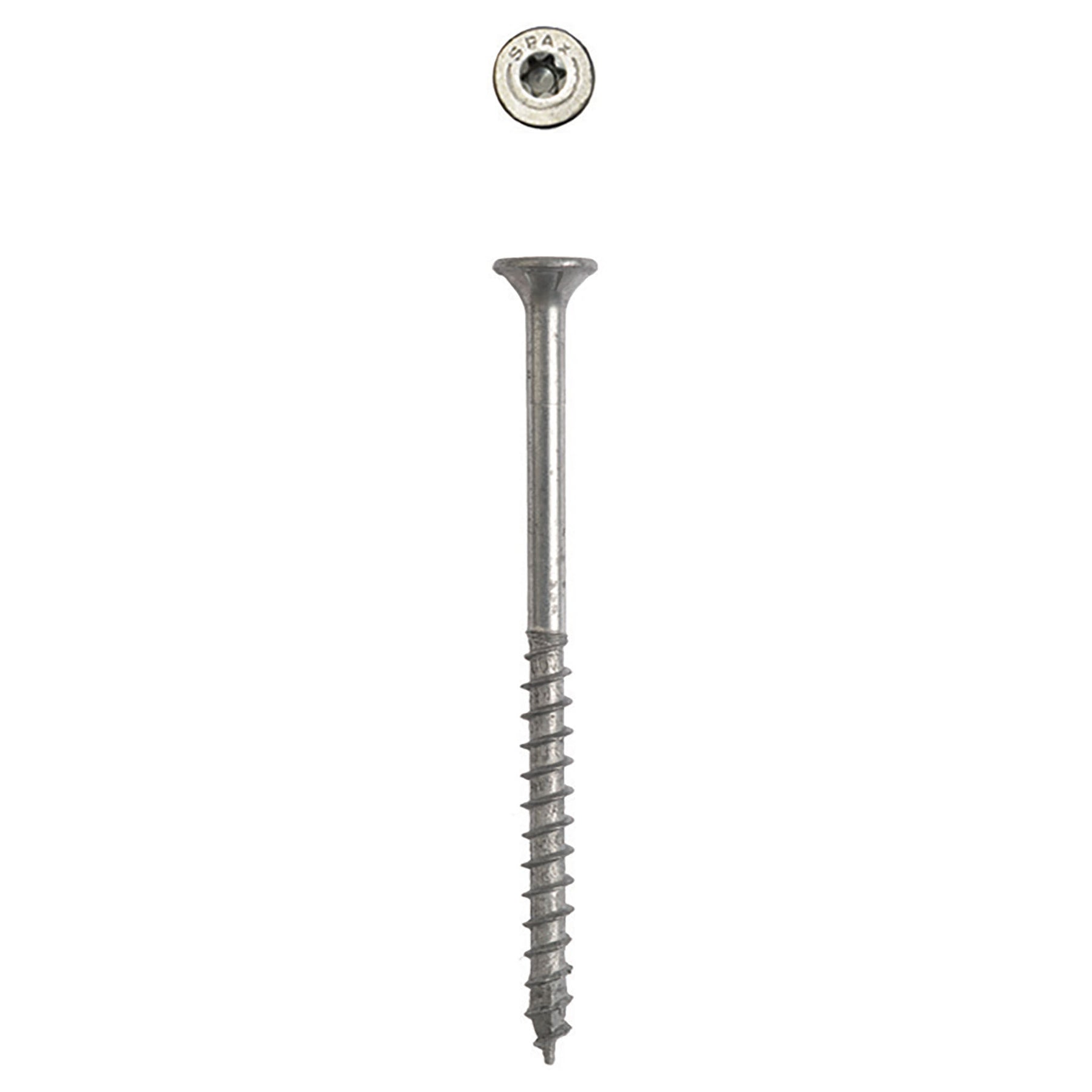 SPAX Exterior Multi-Material T-Star Plus Wood Screws - Flat Head, Partial Thread, HCR-X Coating