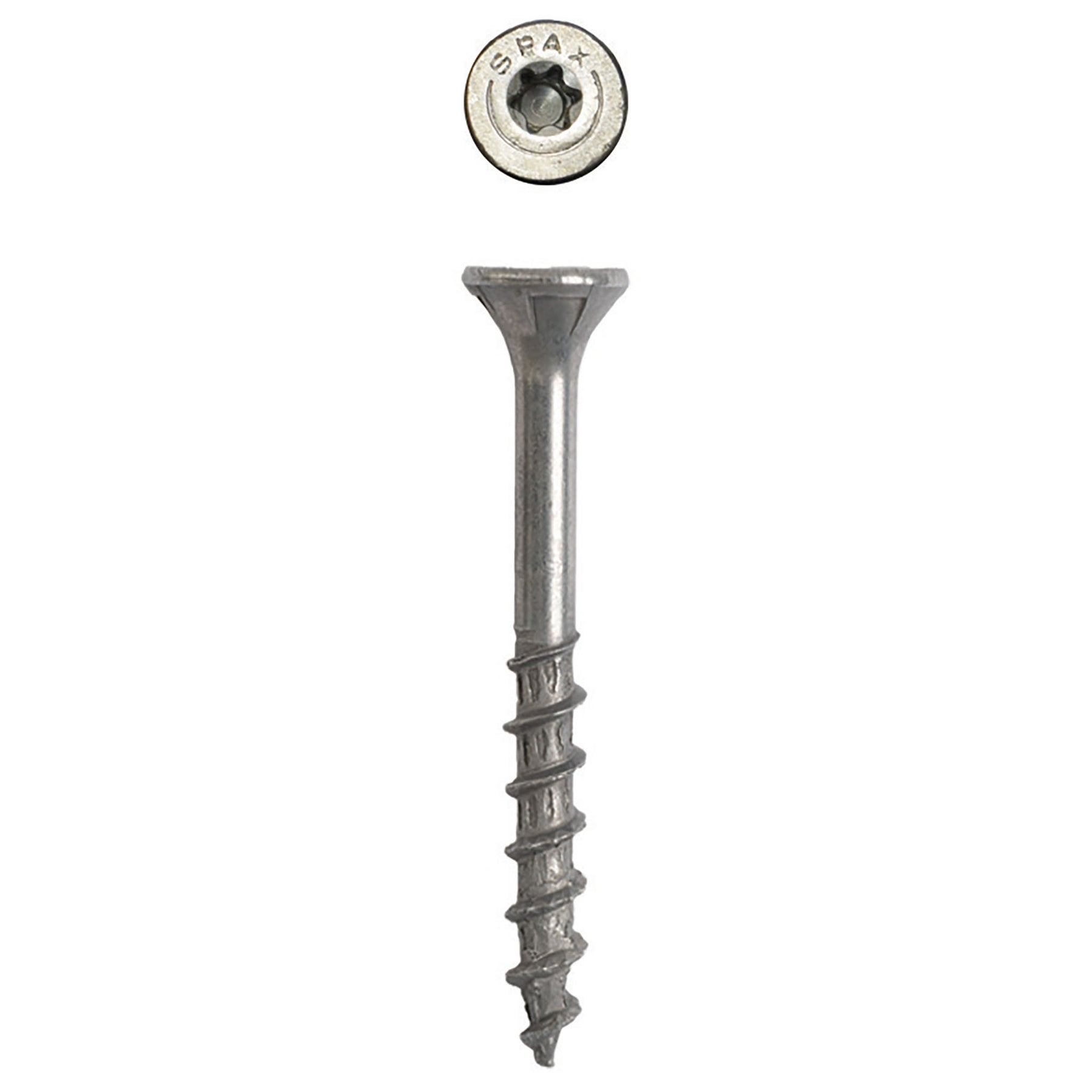 SPAX Exterior Multi-Material T-Star Plus Wood Screws - Flat Head, Partial Thread, HCR-X Coating