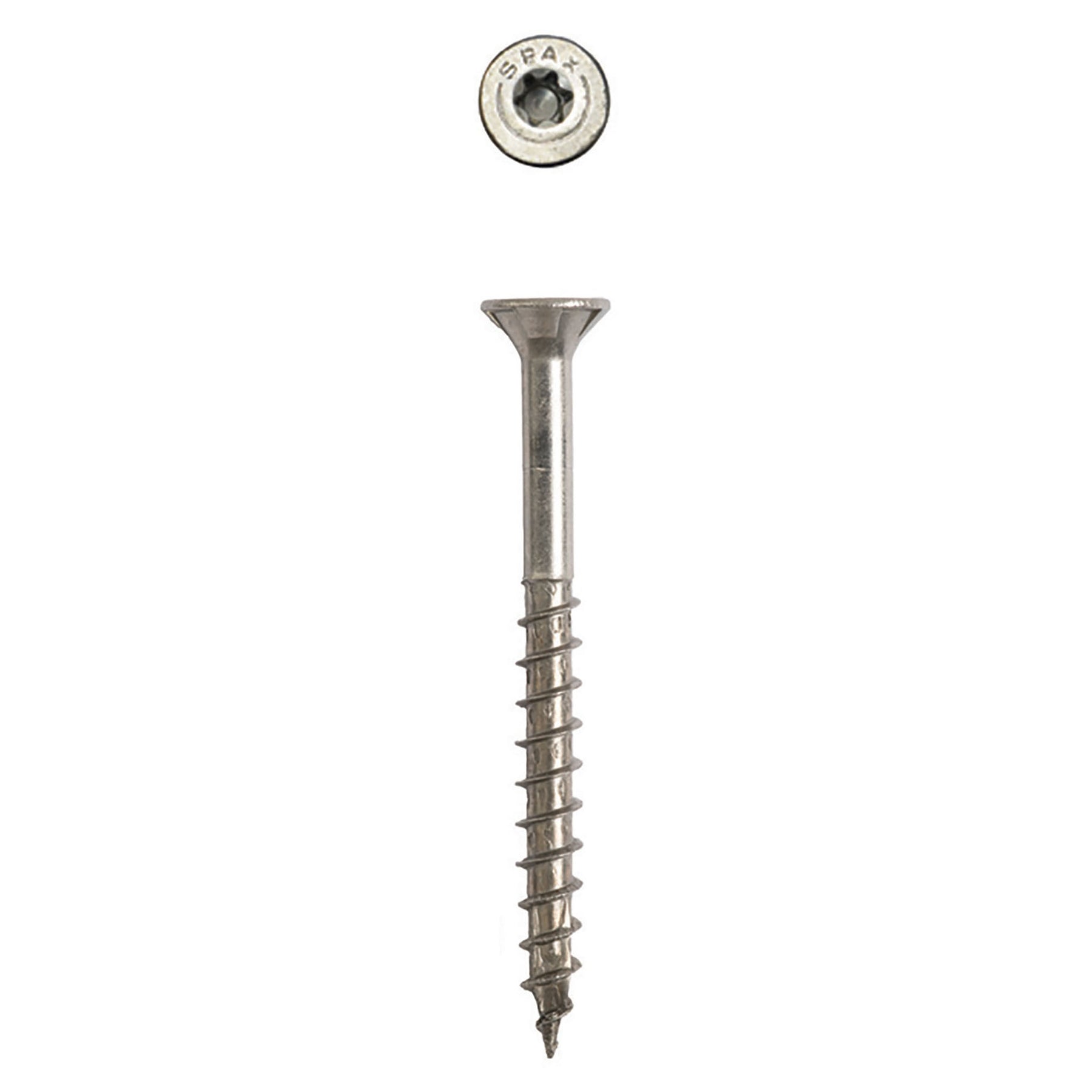 SPAX Exterior Multi-Material T-Star Plus Wood Screws - Flat Head, Partial Thread, HCR-X Coating