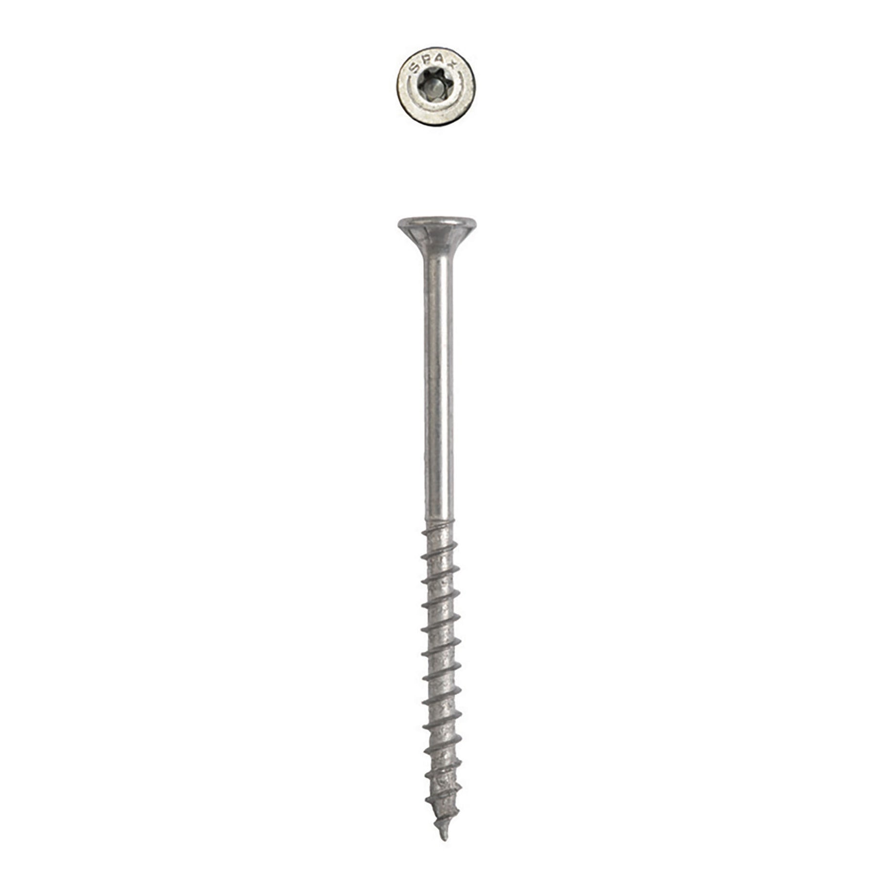 SPAX Exterior Multi-Material T-Star Plus Wood Screws - Flat Head, Partial Thread, HCR-X Coating