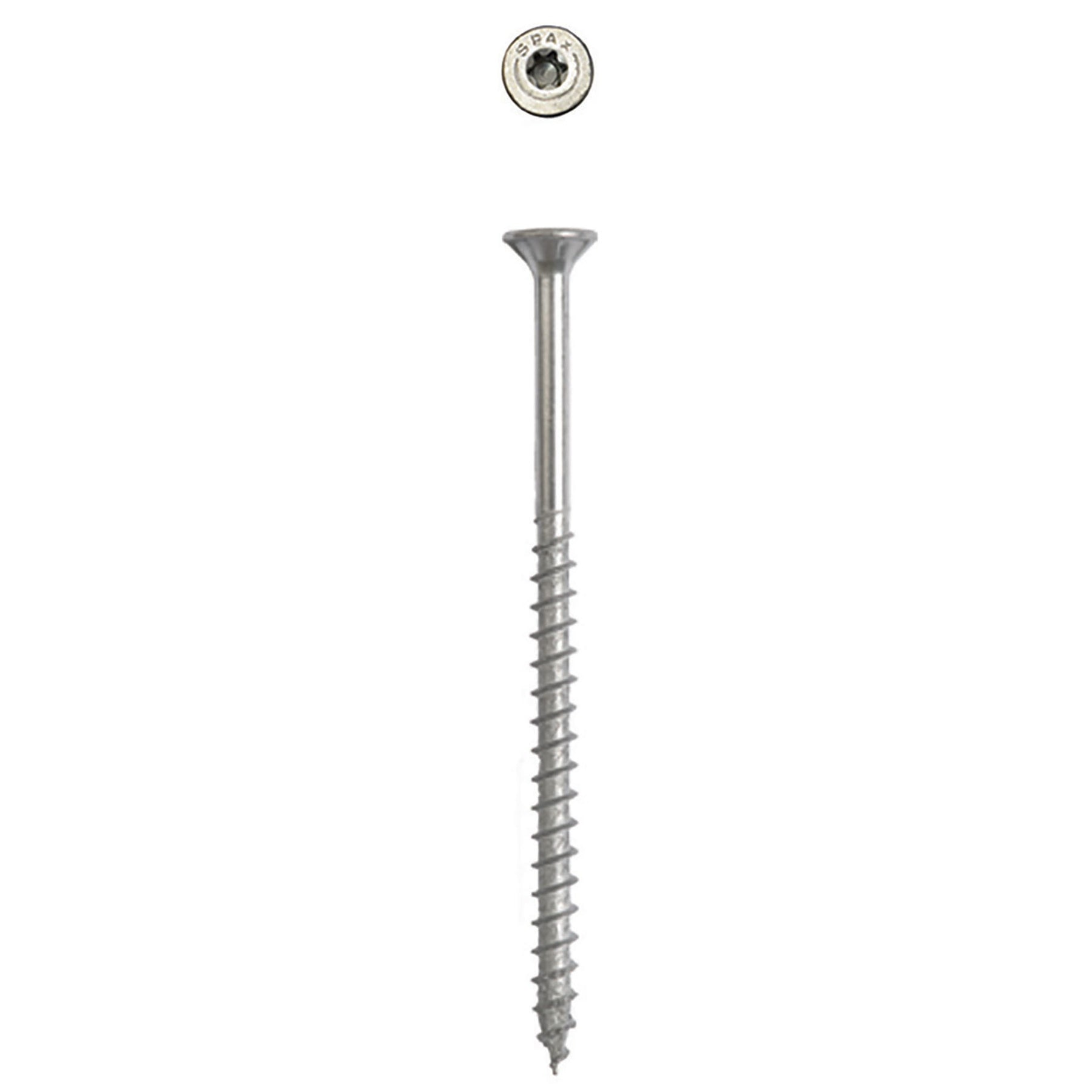 SPAX Exterior Multi-Material T-Star Plus Wood Screws - Flat Head, Partial Thread, HCR-X Coating
