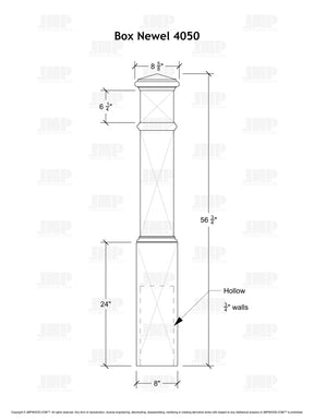 Box Newel 4050 (8")