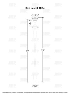 Box Newel 4074 (3-1/4")