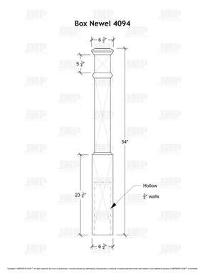 Box Newel 4094 (6-1/4")