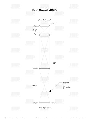 Box Newel 4095 (7-1/2")