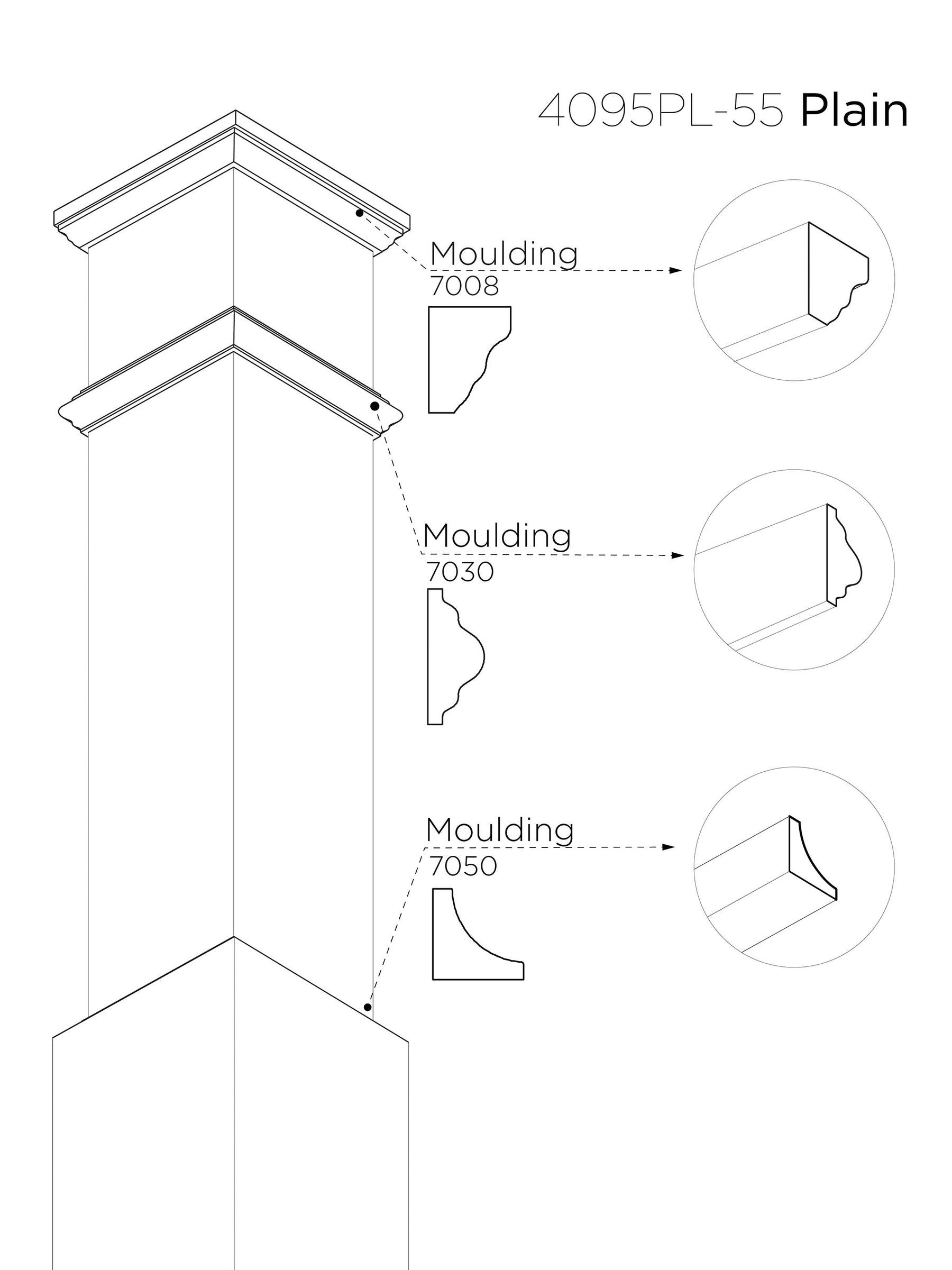 Box Newel 4095 (7-1/2")