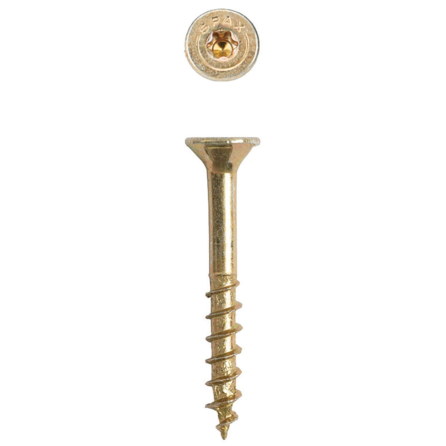 SPAX Multi-Material T-Star Plus Flat Head Screws - Yellow Zinc