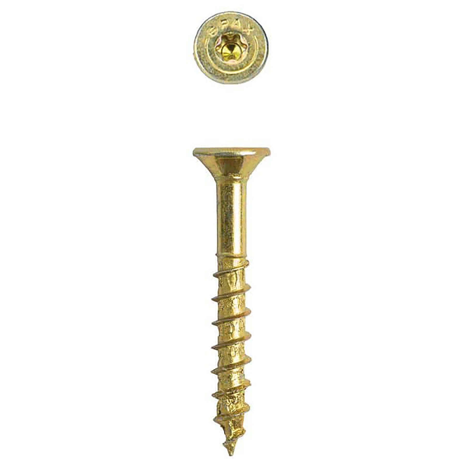 SPAX Multi-Material T-Star Plus Flat Head Screws - Yellow Zinc