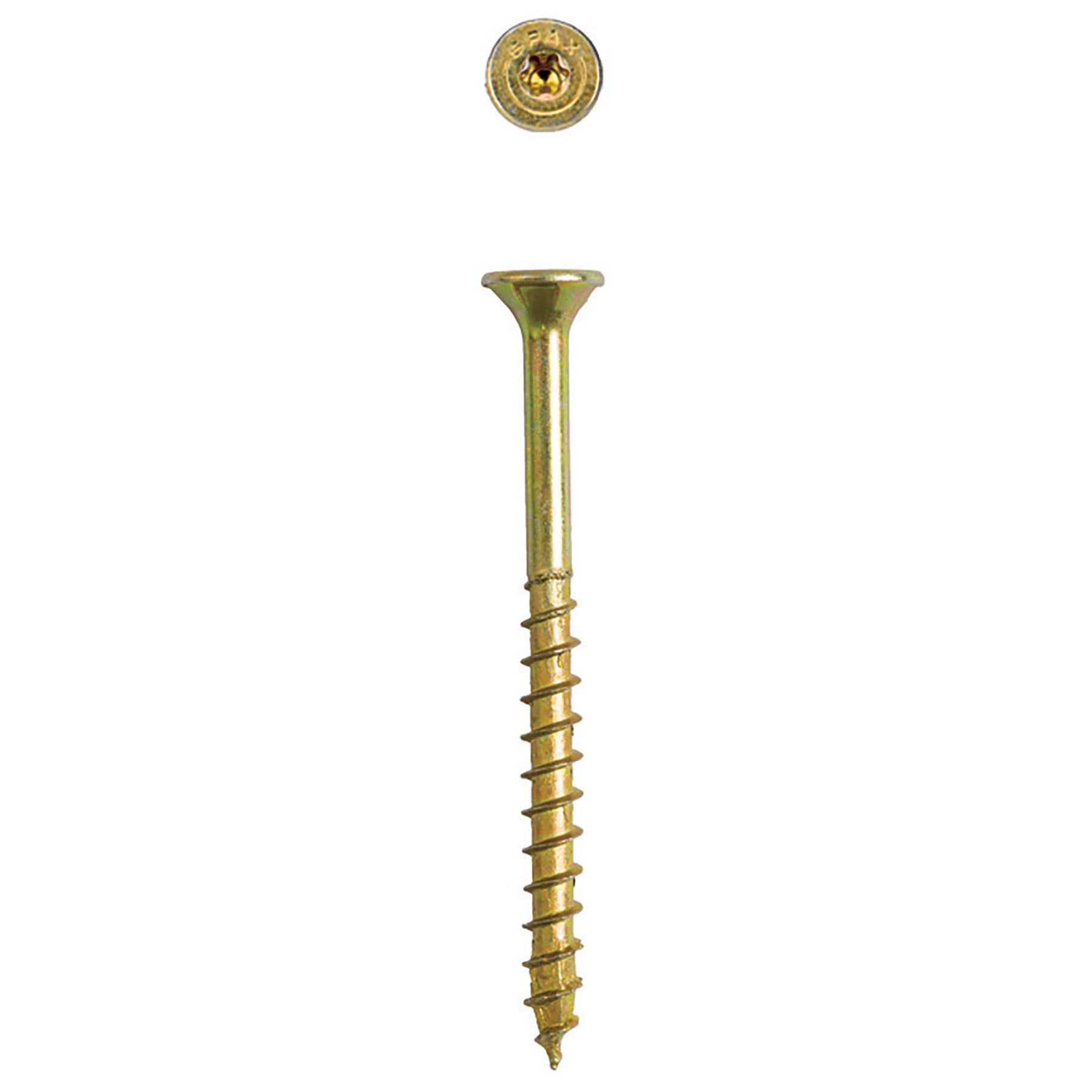 SPAX Multi-Material T-Star Plus Flat Head Screws - Yellow Zinc